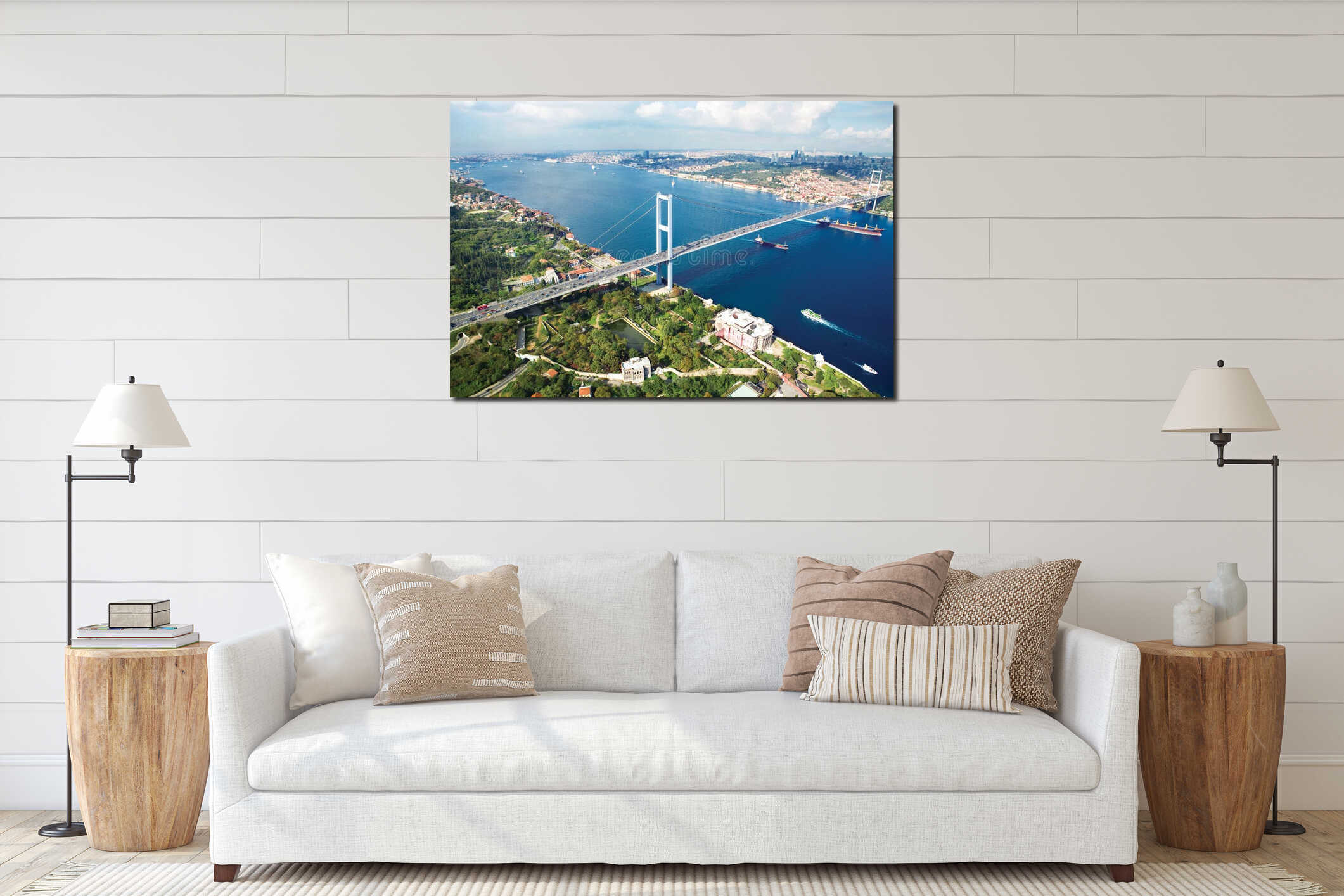Istanbul Bosphorus Bridge interior mockup
