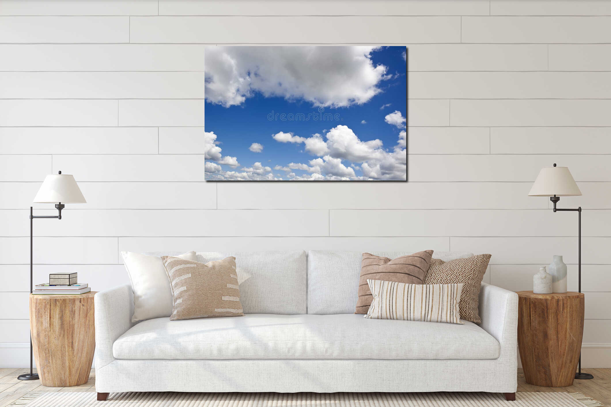 Cloudy Sky interior mockup