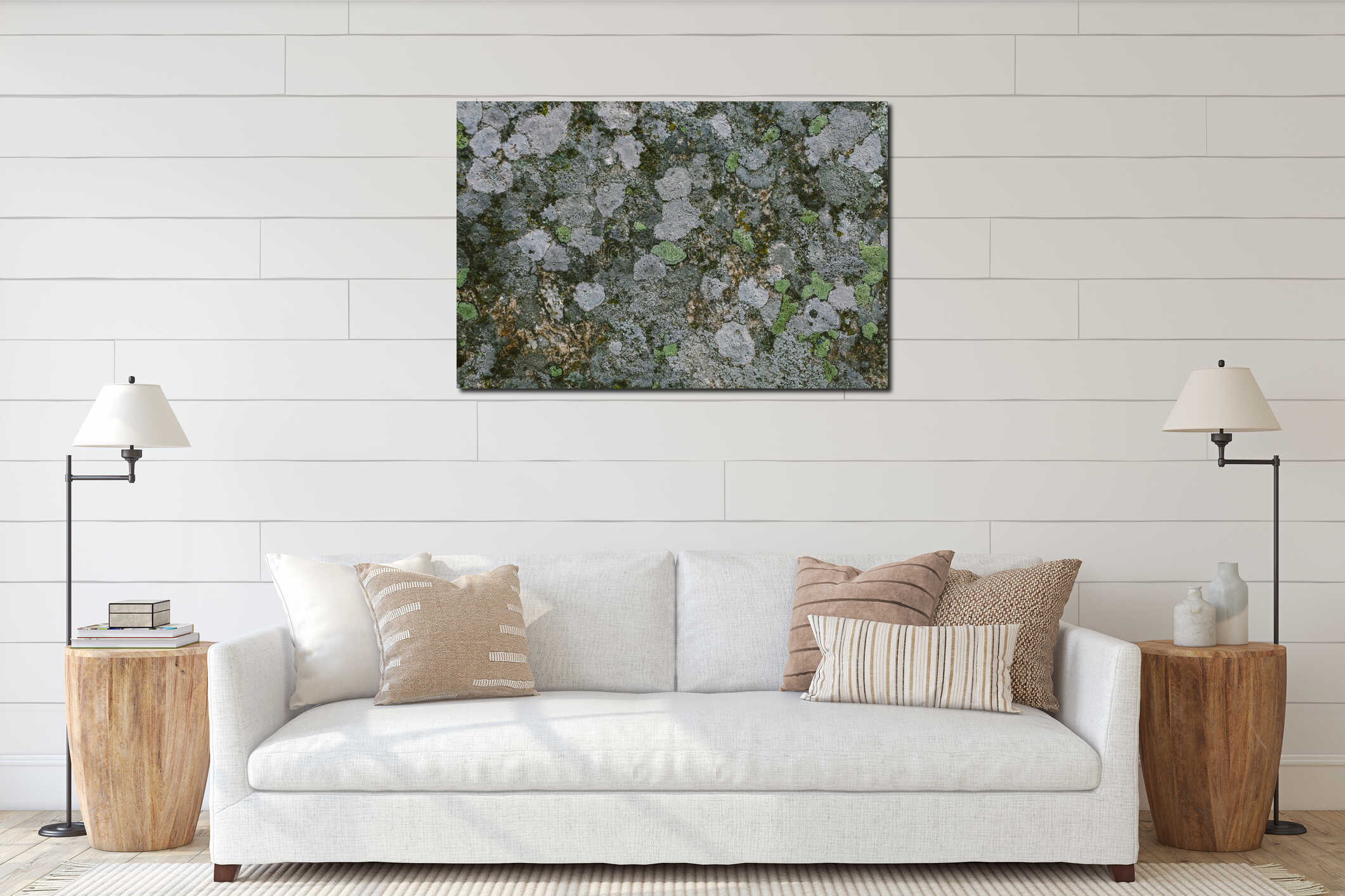 Canvas above sideboard for size context