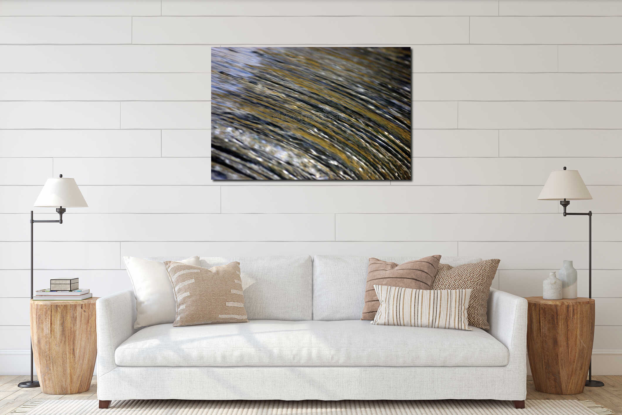 Canvas above sideboard for size context