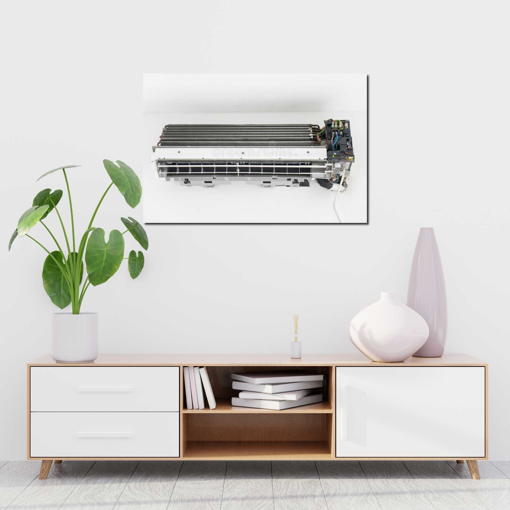 Canvas above sofa for size context