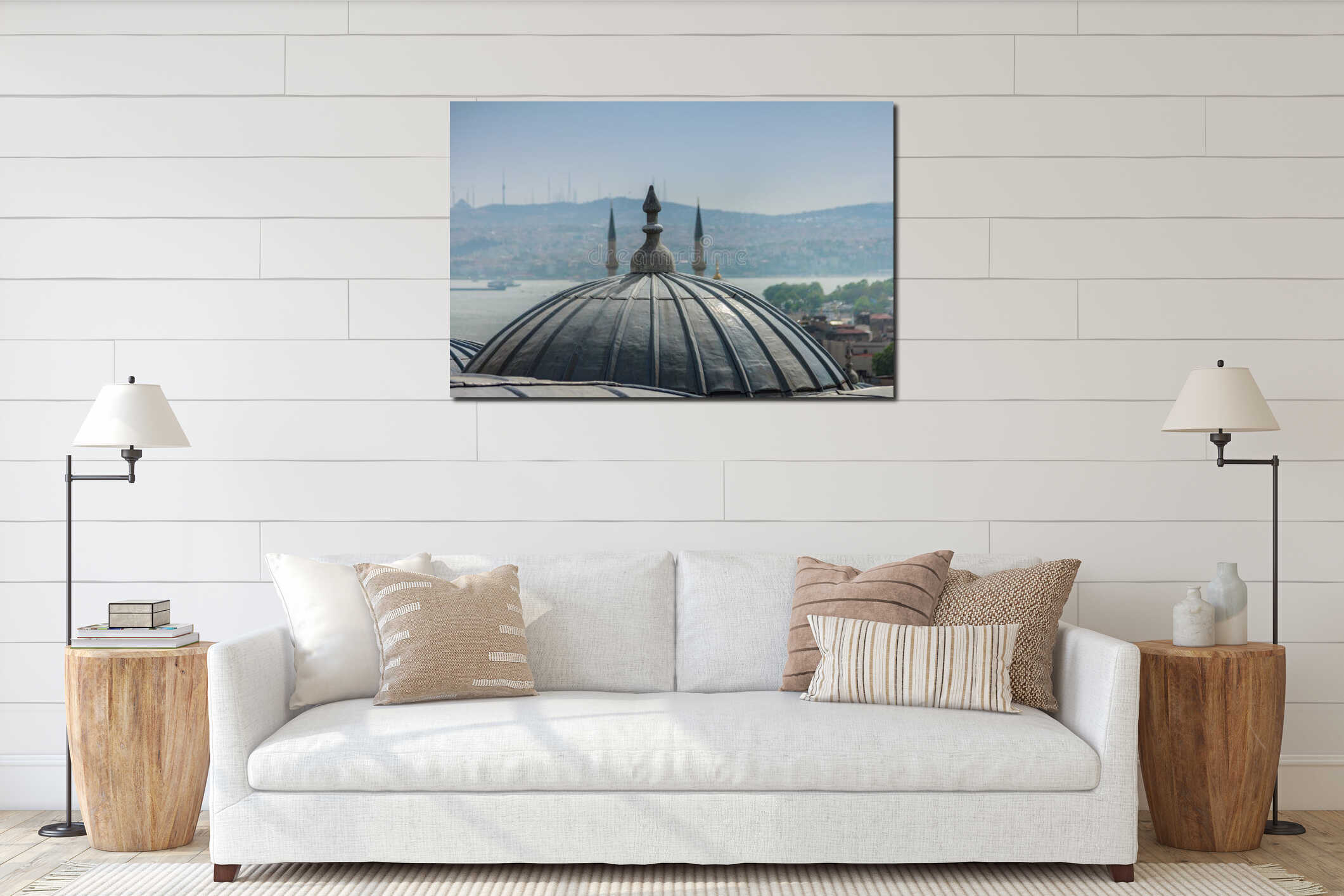 View of outer view of dome in Ottoman architecture. Roofs of Istanbul. Suleymaniye Mosque. Turkey. interior mockup