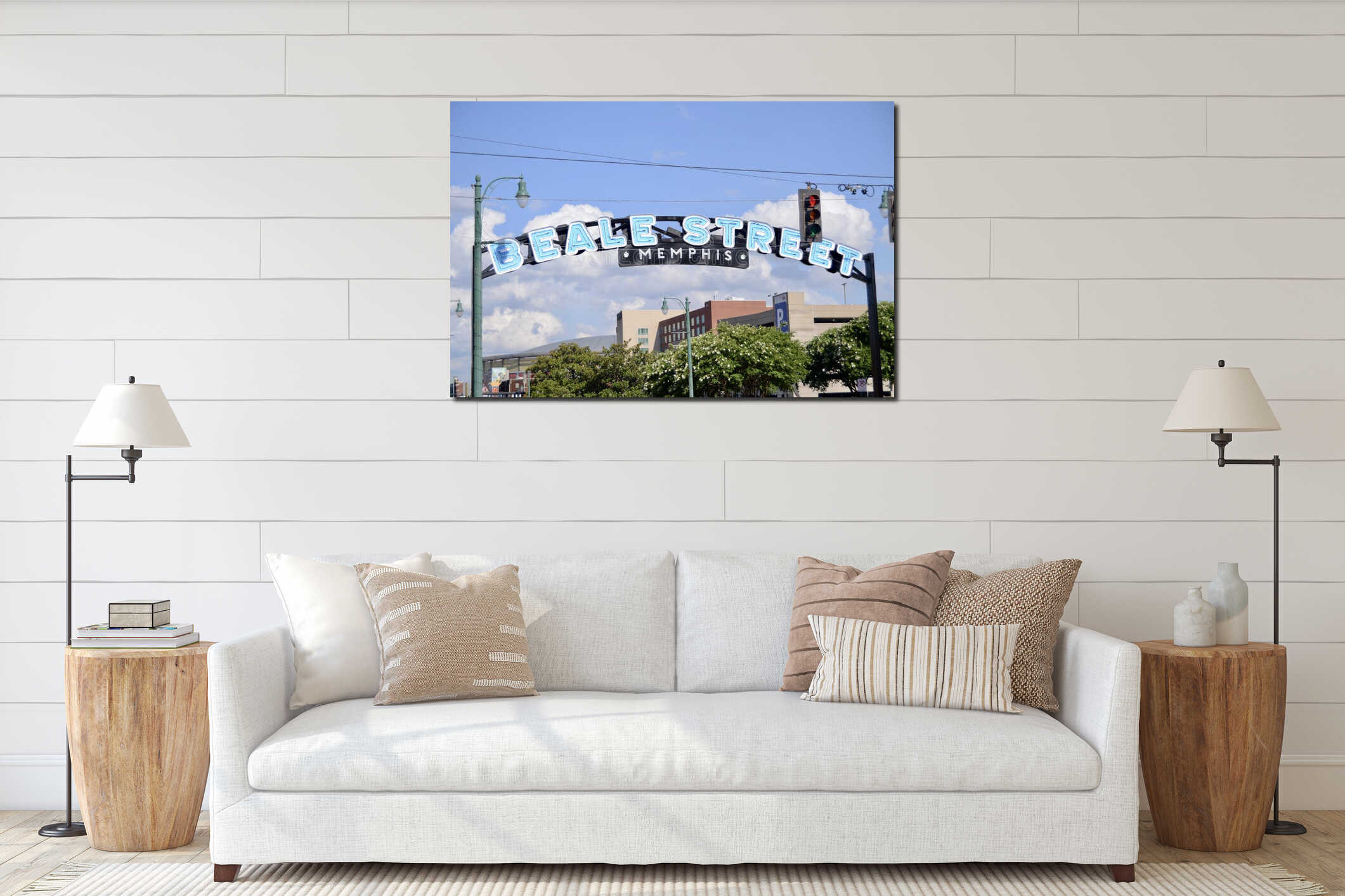 Beale Street Memphis, Tennessee interior mockup