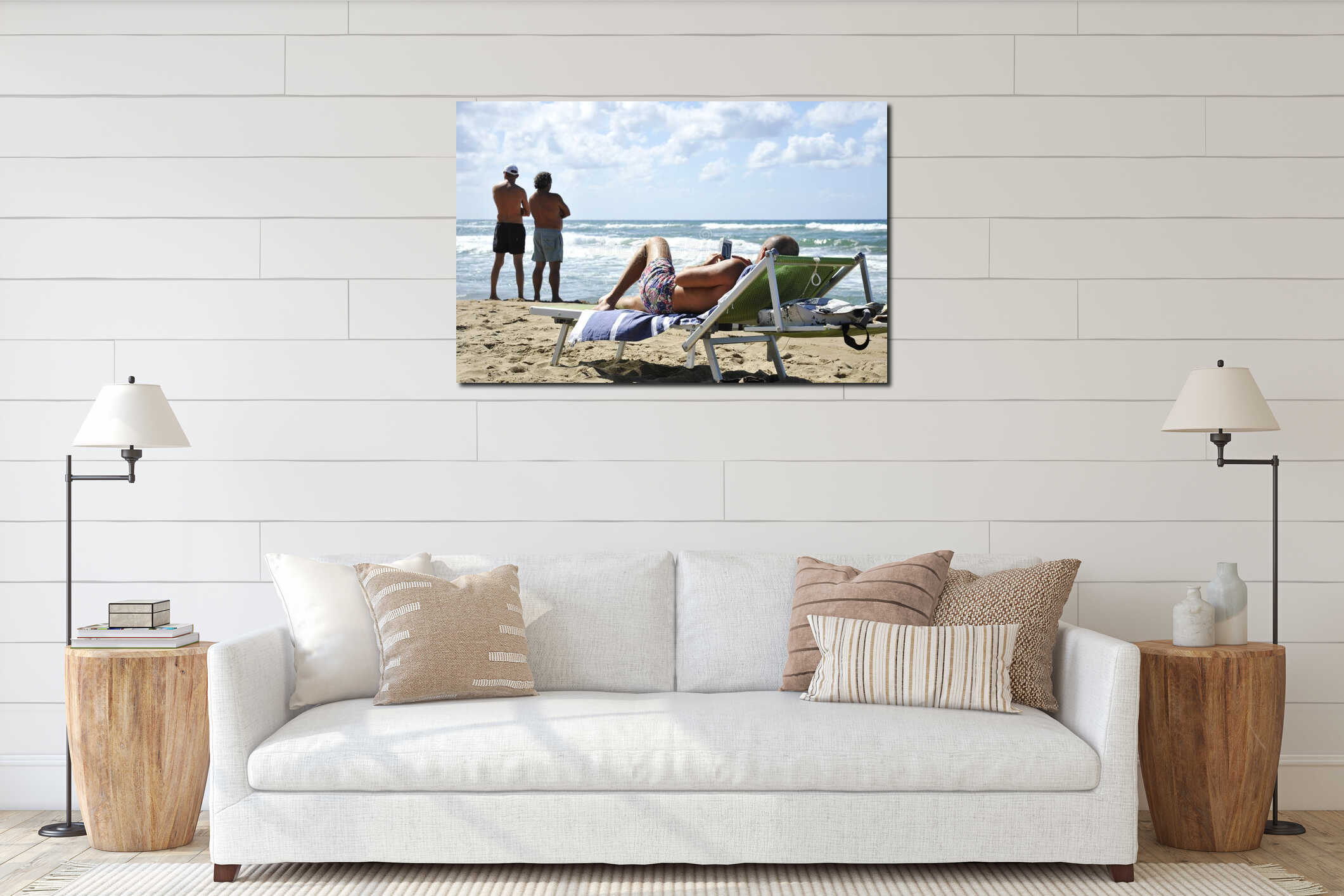 Canvas above sideboard for size context