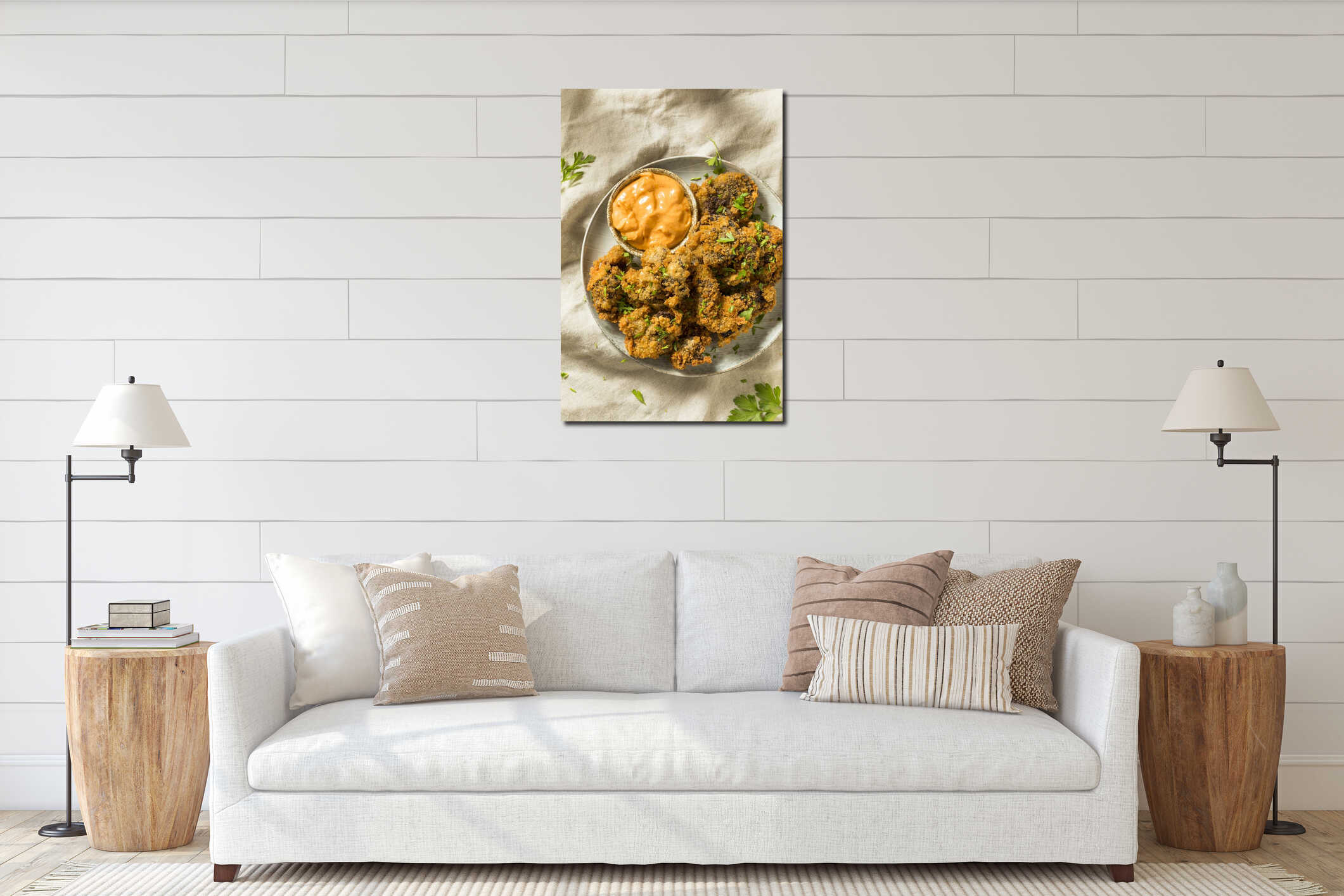 Homemade Deep Fried Chicken Livers interior mockup