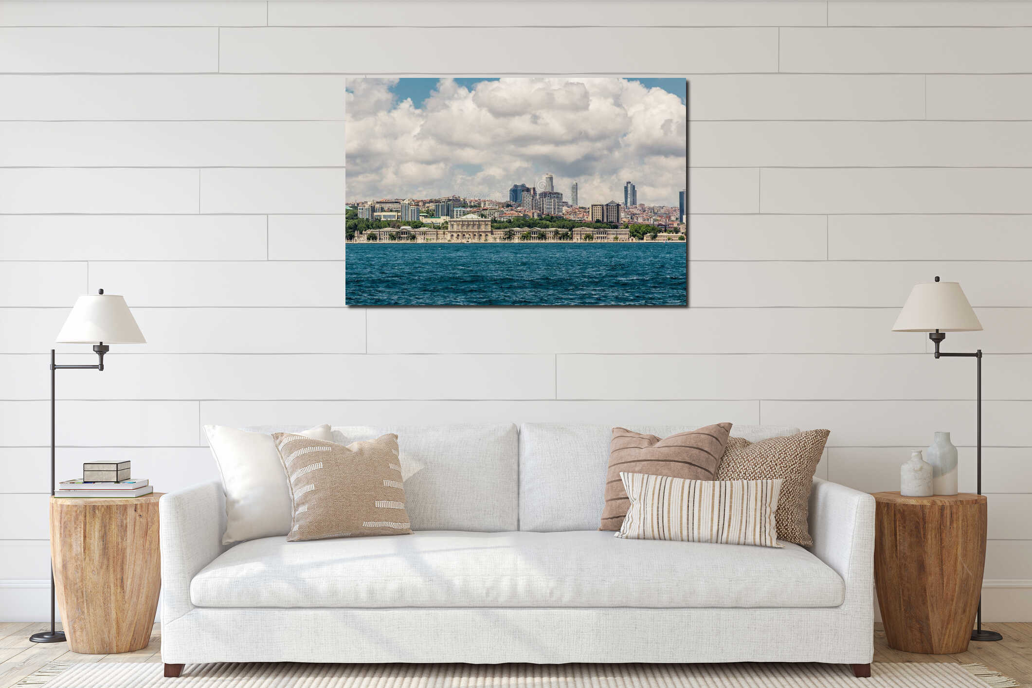 Istanbul, Turkey, June 9, 2013: Dolmabahce Palace. interior mockup