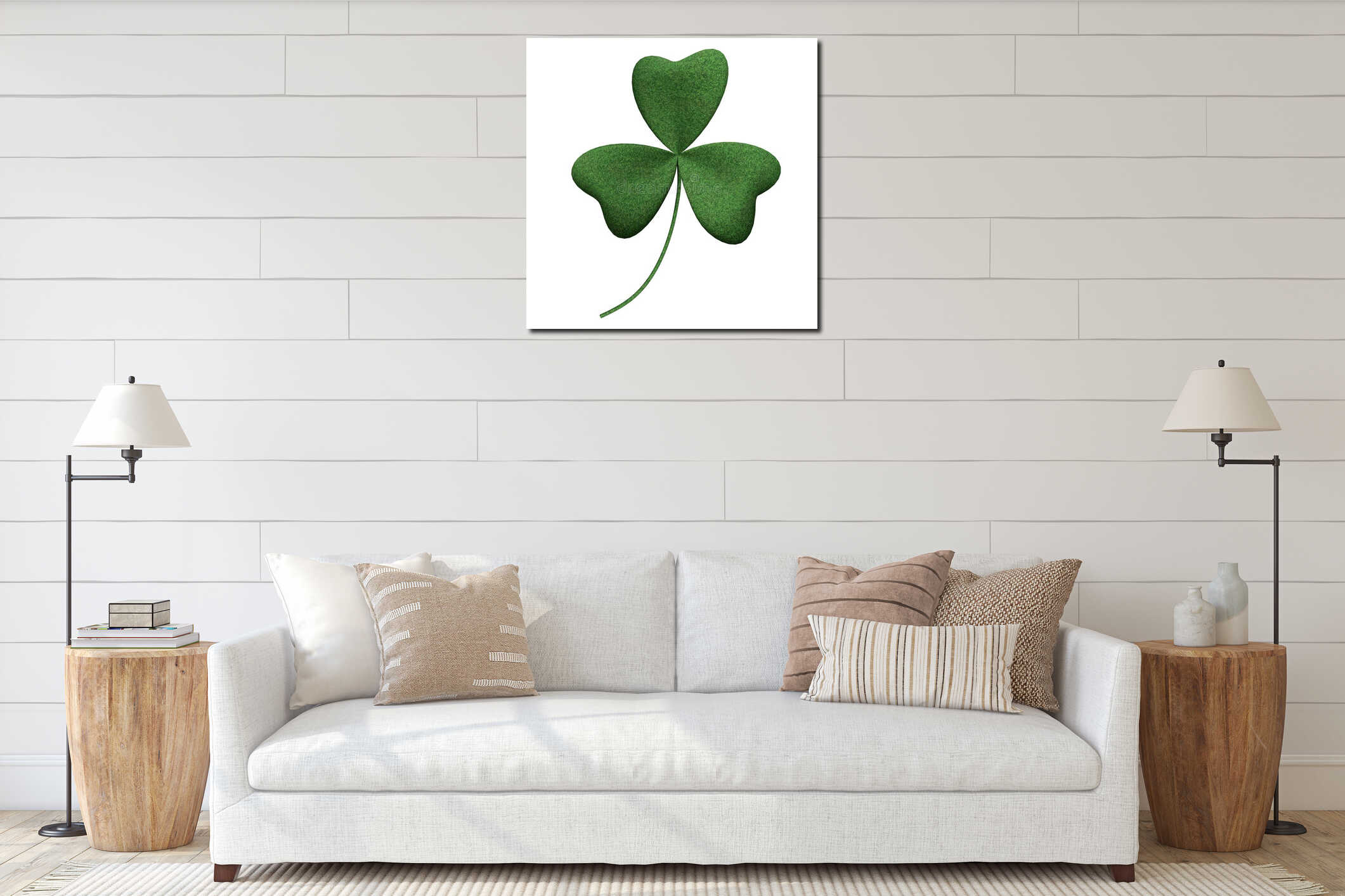 Canvas above sideboard for size context