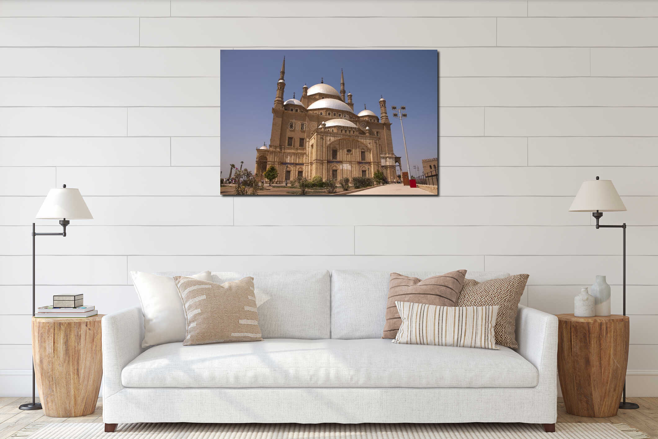 Muhammad Ali Mosque interior mockup
