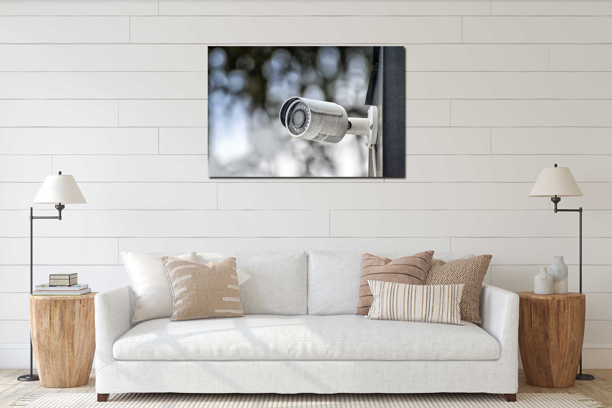 Canvas above sideboard for size context