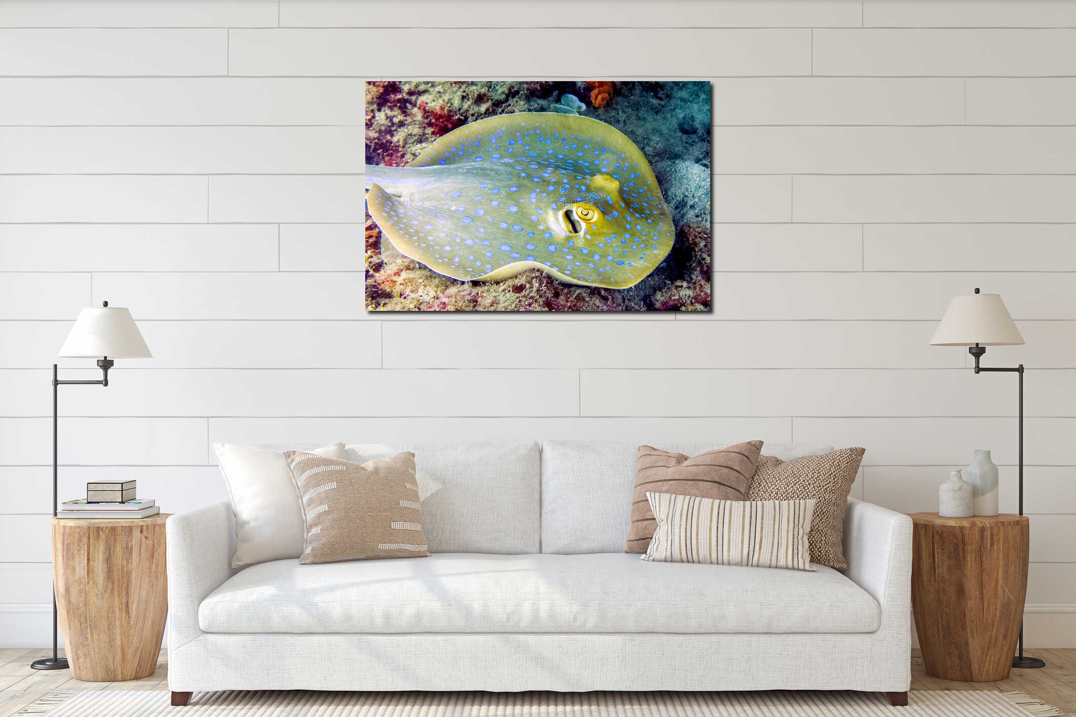 Canvas above sideboard for size context