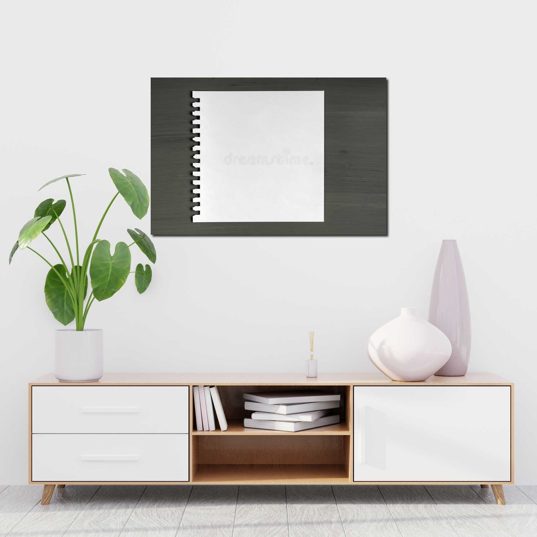 Canvas above sofa for size context