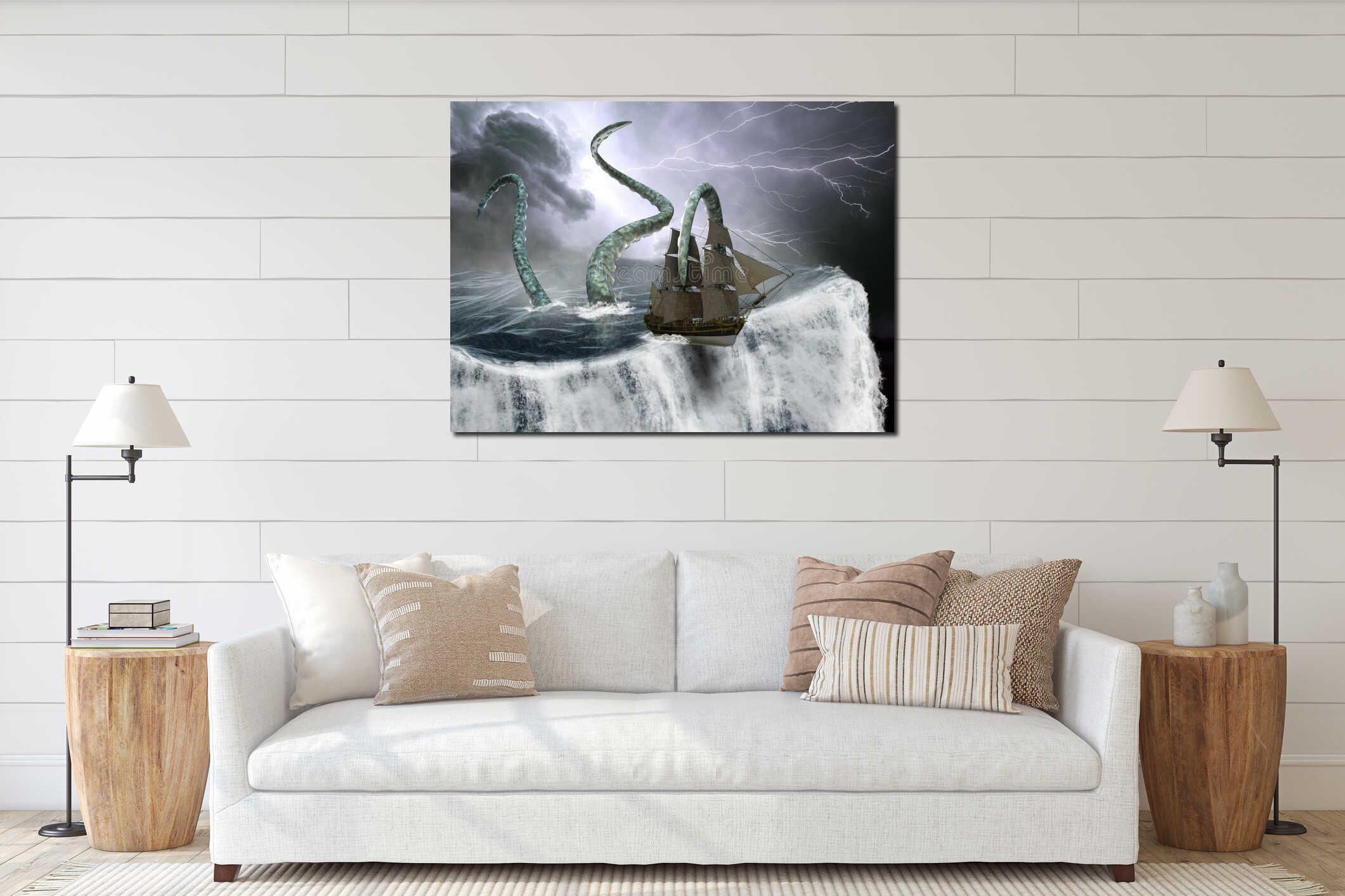 Tall Sailing Ship, World Edge, Sea Monster interior mockup