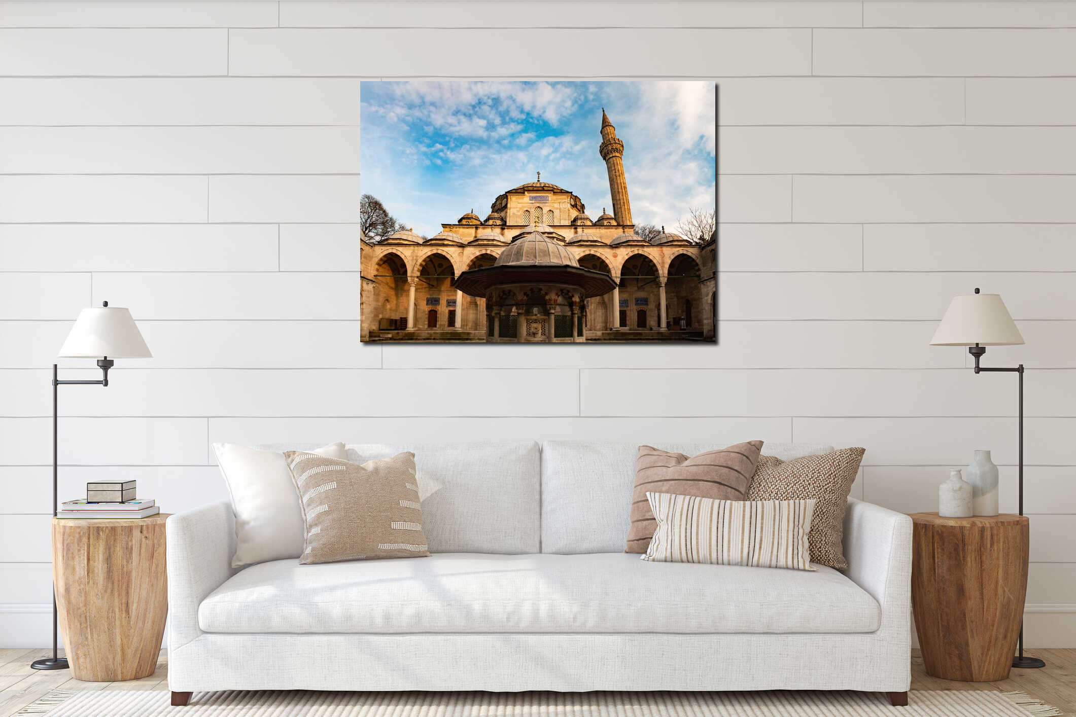 The New Mosque Yeni Valide Camii interior mockup
