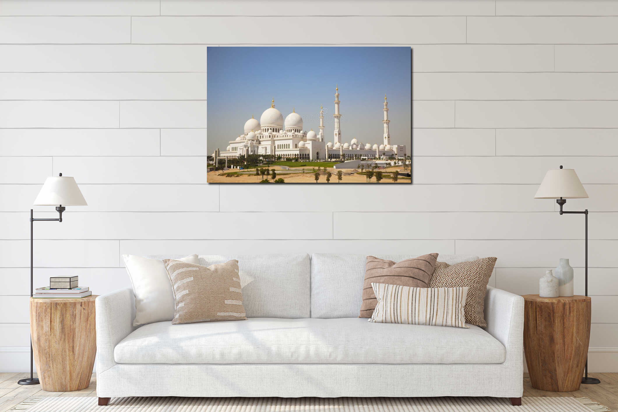 Grand Mosque, Abu Dhabi, UAE interior mockup