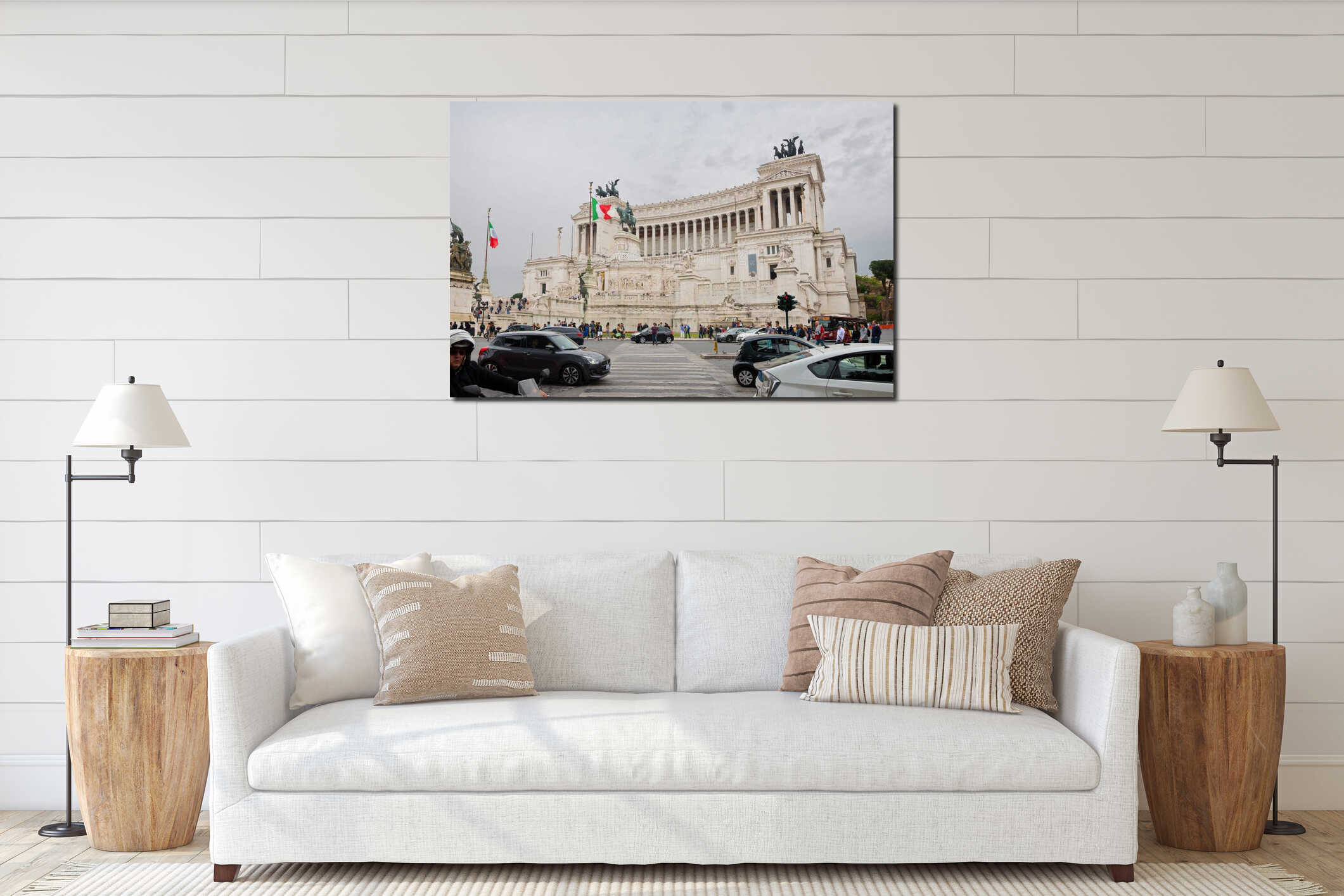 ROME, ITALY - APRILL 21, 2019: View to the Altar of the Patria interior mockup