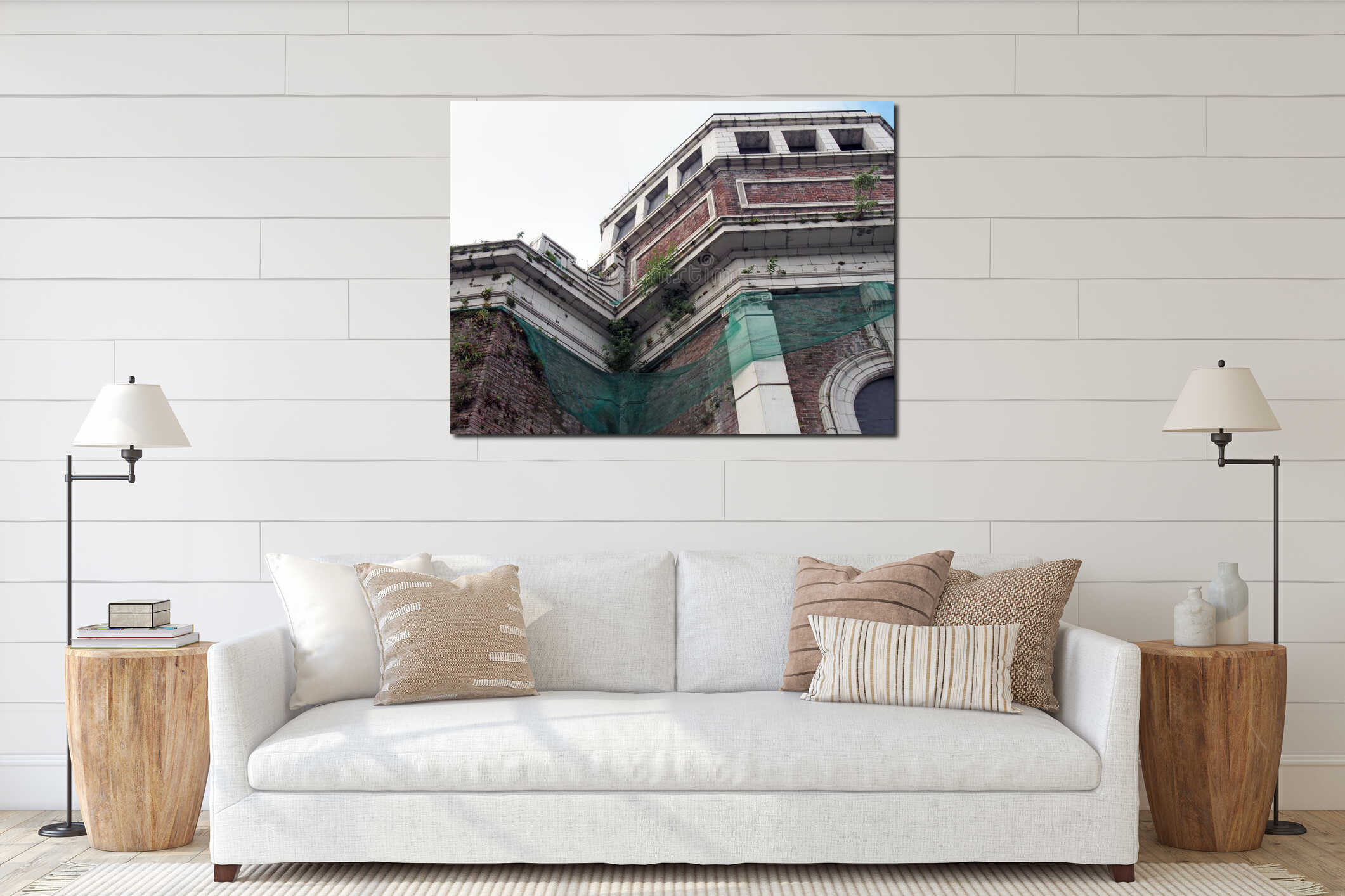 Abandoned derelict historic former odeon cinema in bradford west yorkshire england with decaying walls overgrown interior mockup