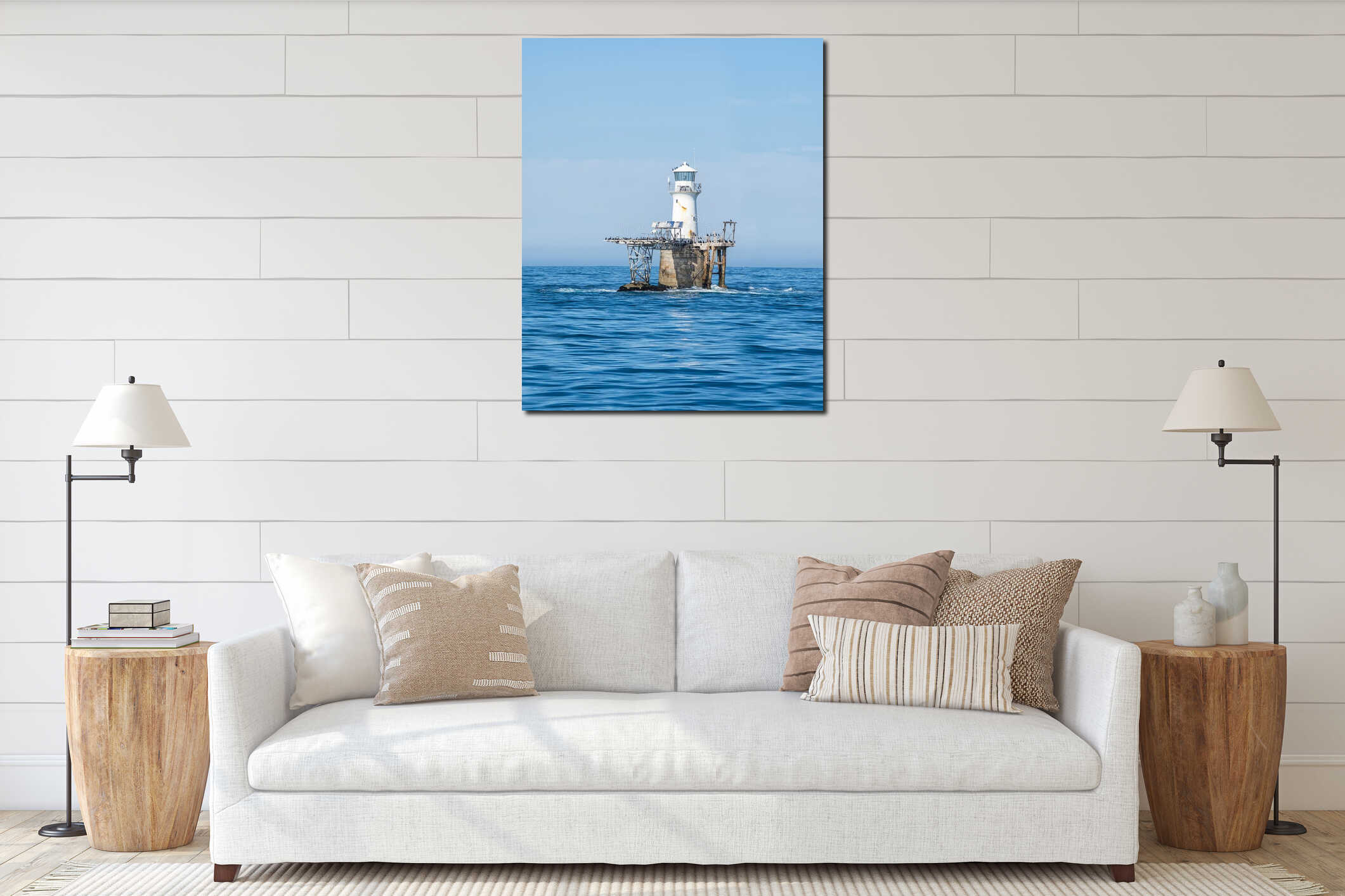 Roman Rock Lighthouse interior mockup