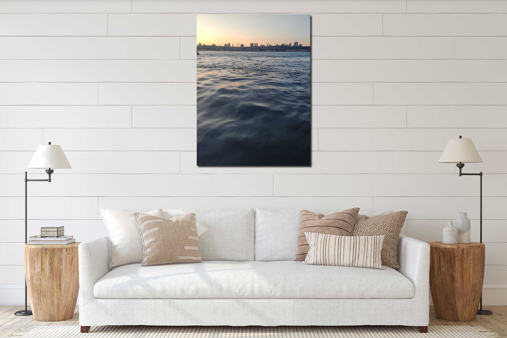 View of istanbul from the Bosphorus, Turkey interior mockup