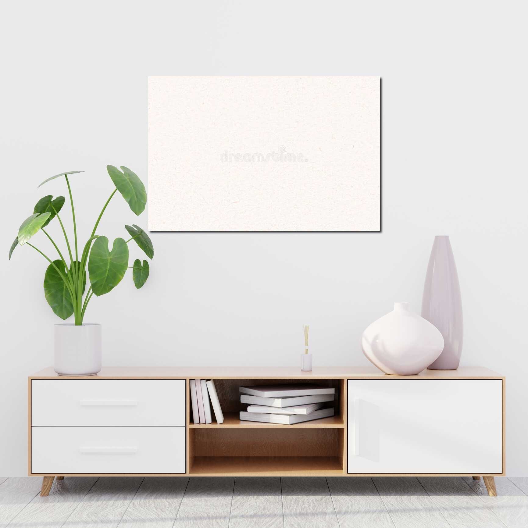 Canvas above sofa for size context