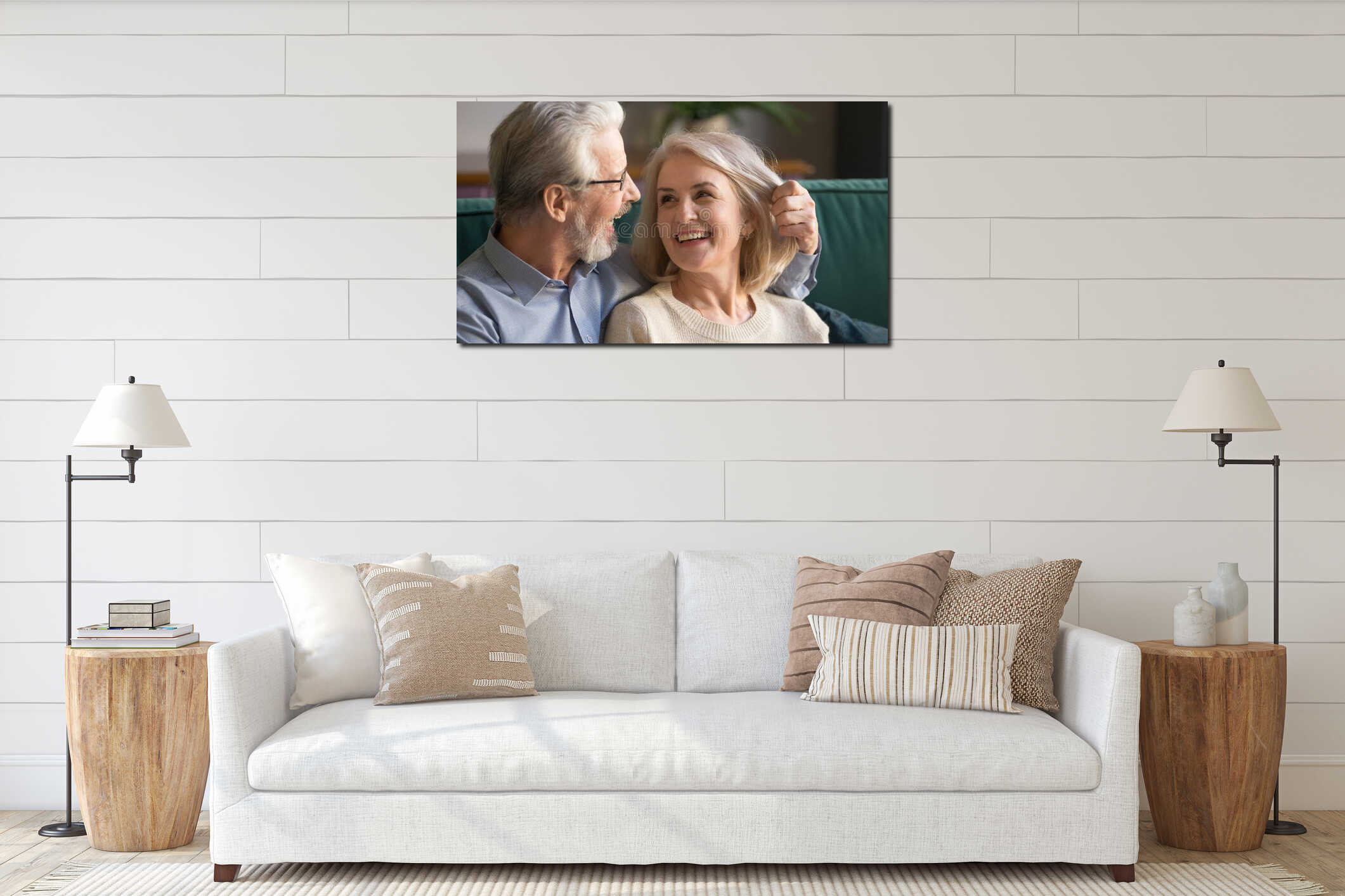 Canvas above sideboard for size context