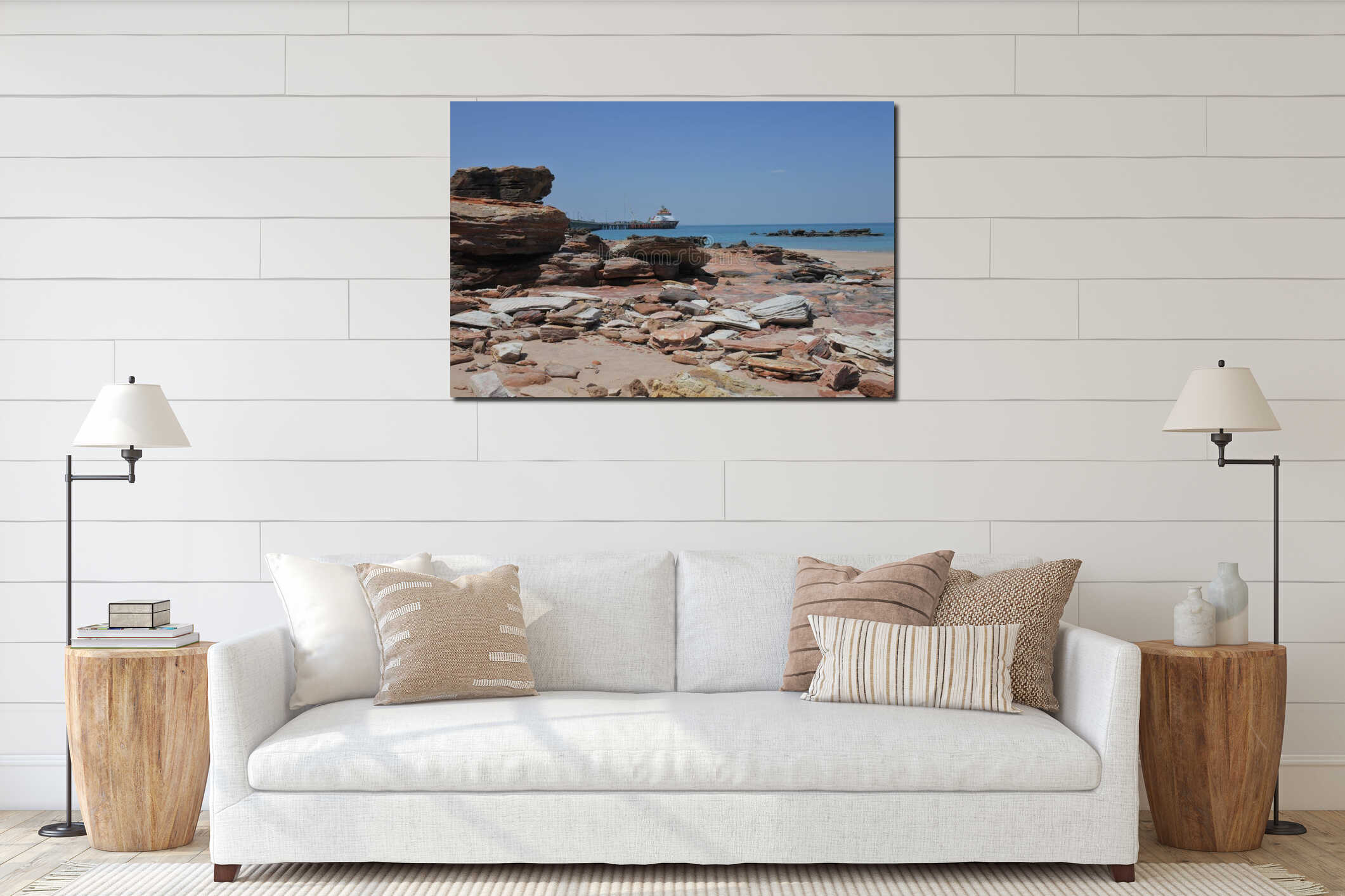 Port of Broome Jetty Pier in Broome Kimberley Western Australia interior mockup