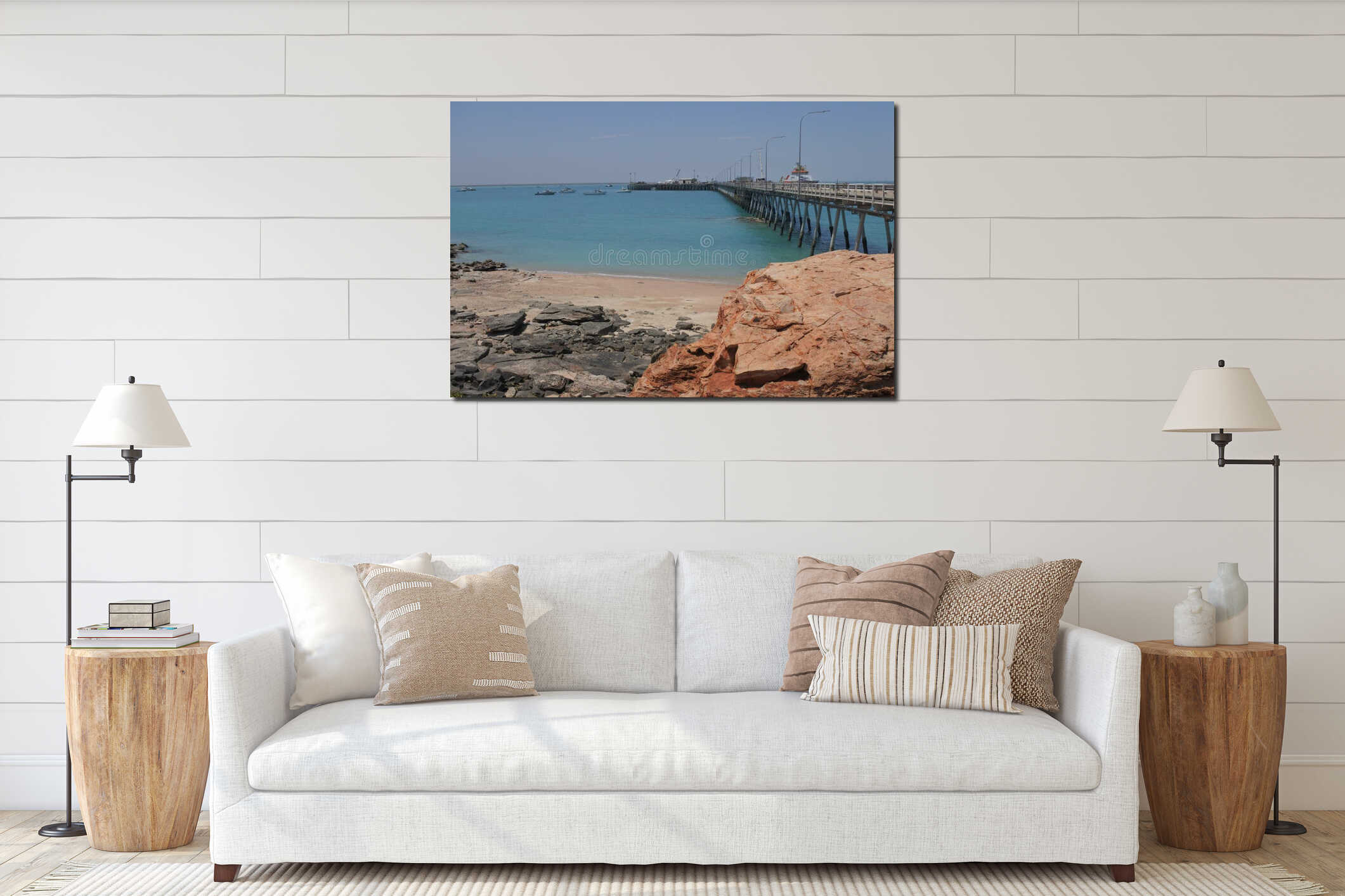 Port of Broome Jetty Pier in Broome Kimberley Western Australia interior mockup
