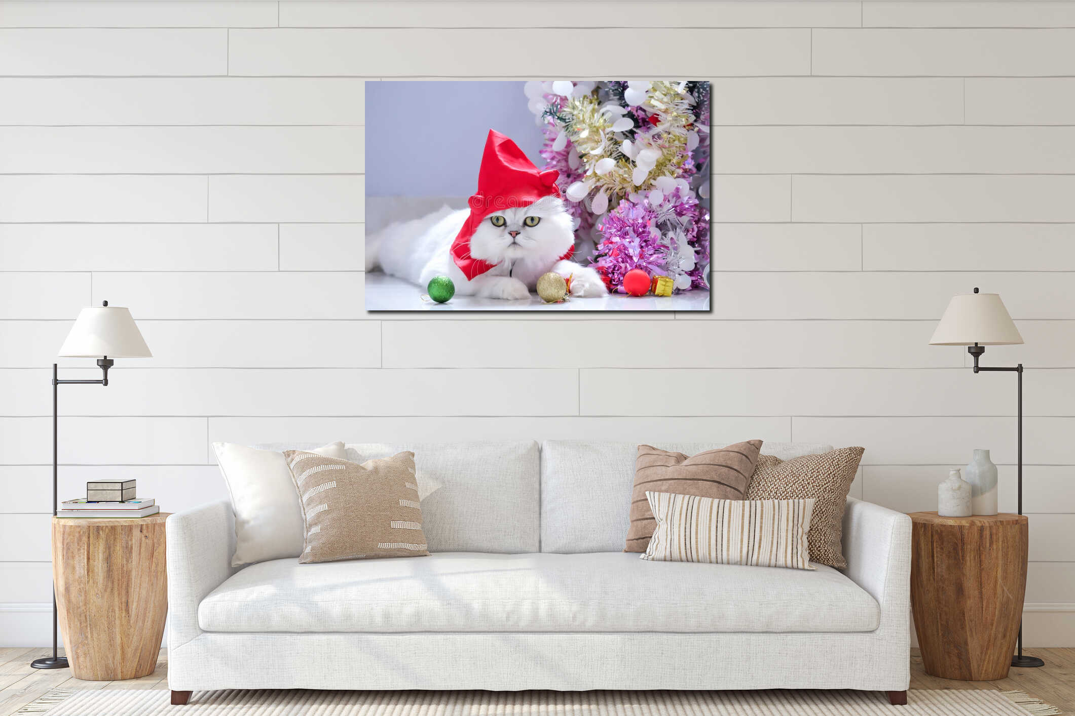 Canvas above sideboard for size context