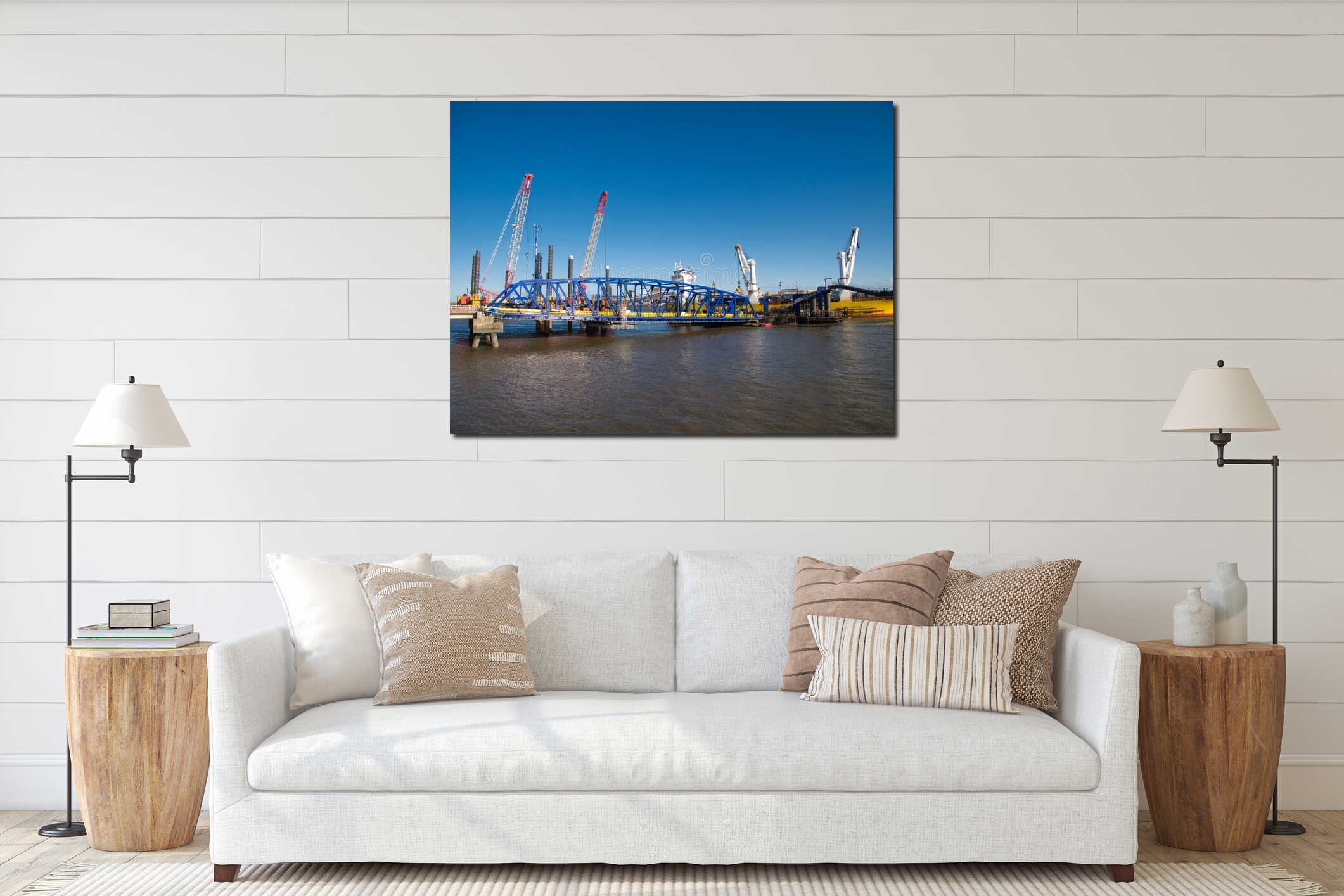 Construction underway at the Stena Line terminal in Birkenhead, Wirral, UK interior mockup