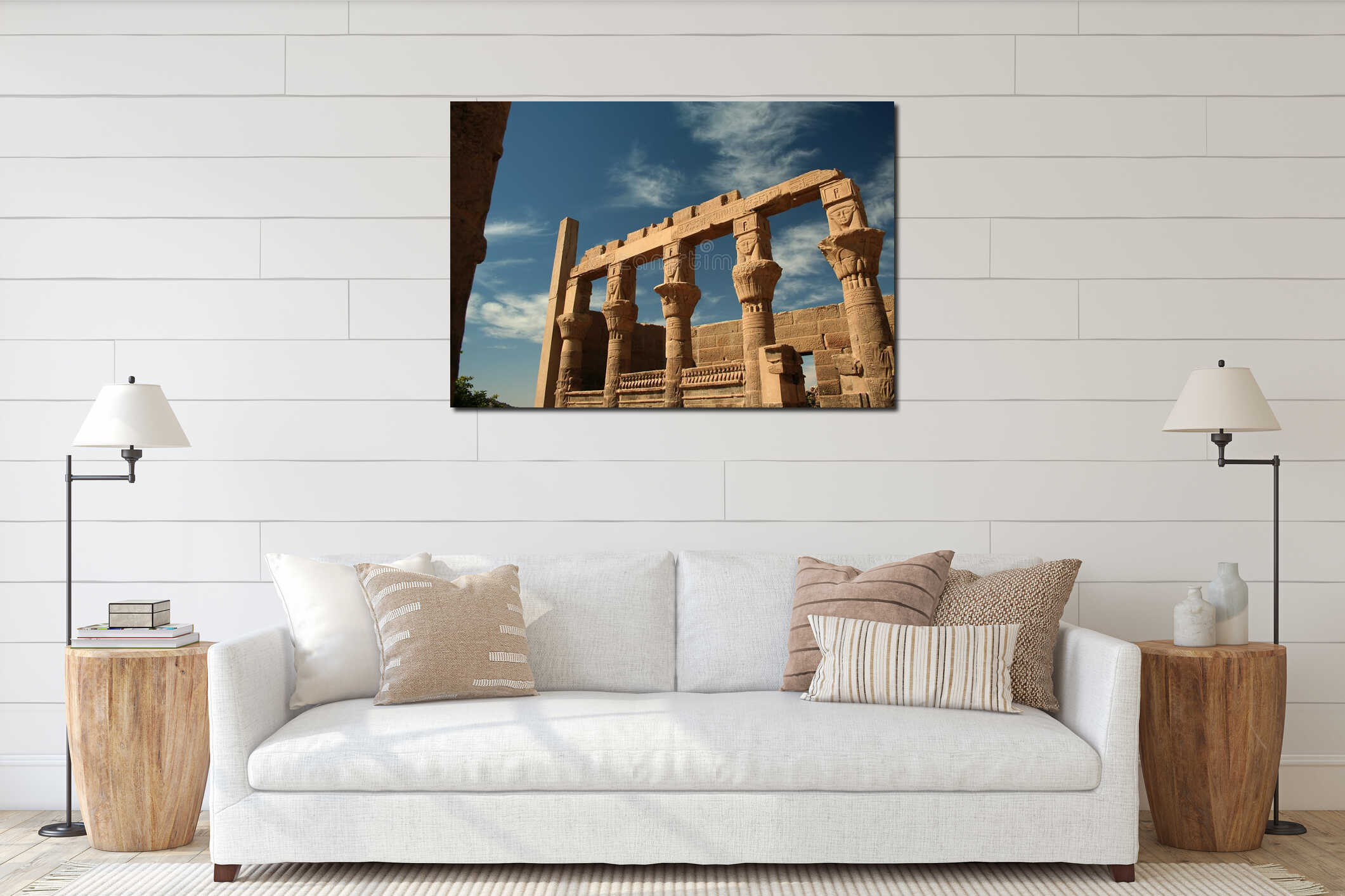 Philae Temple, Aswan, Egypt interior mockup