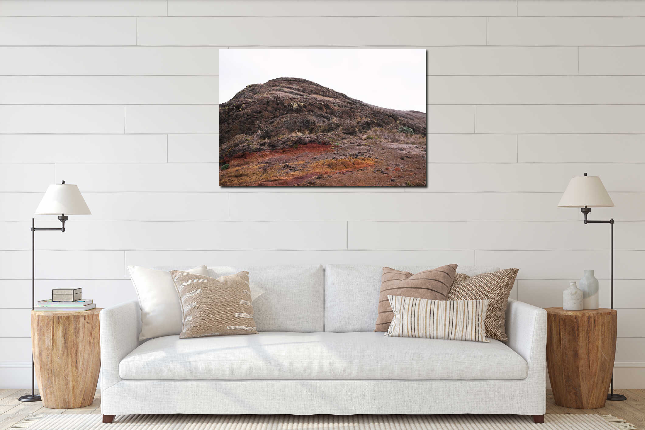 Canvas above sideboard for size context