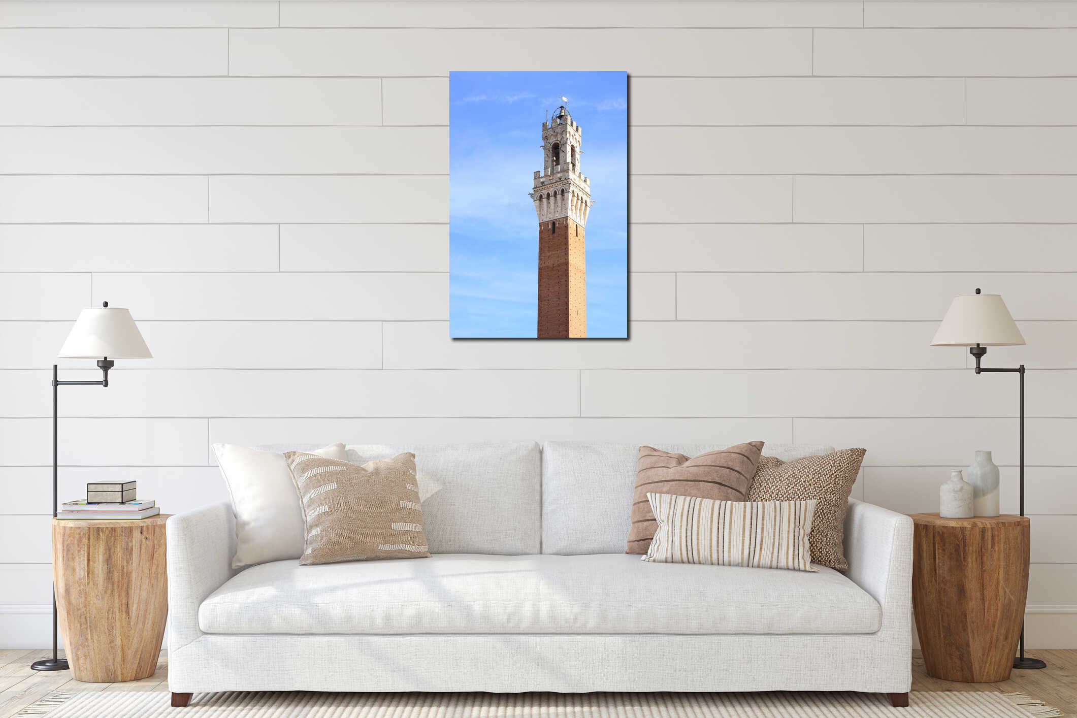 Torre del Mangia, Siena interior mockup