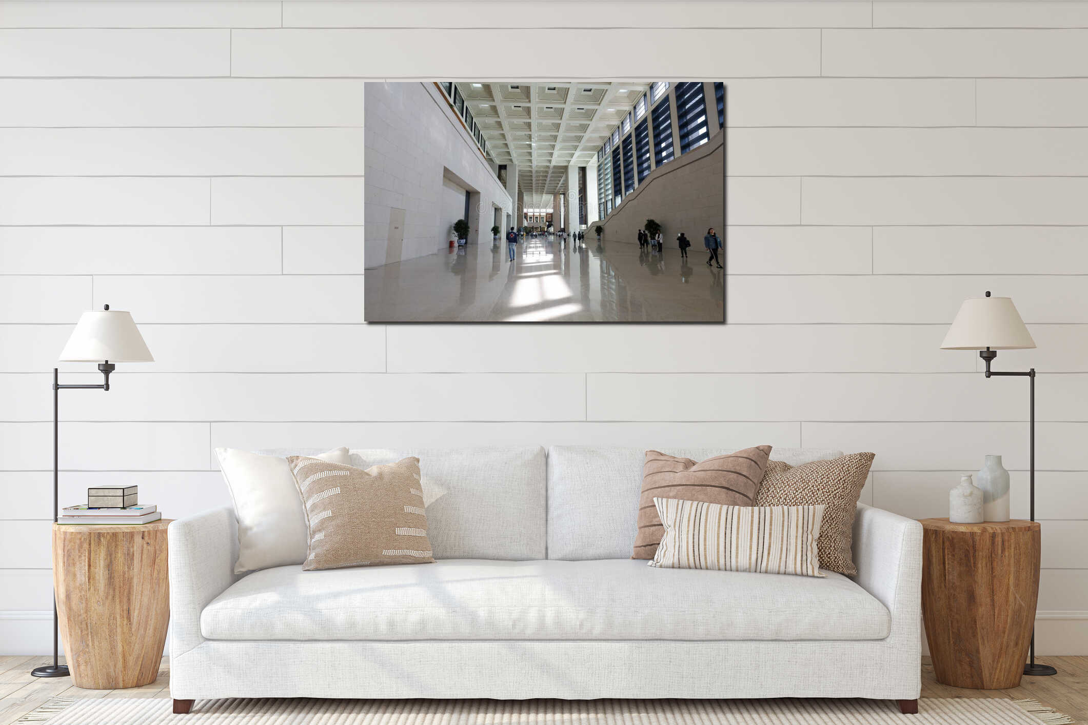 Hall of the National Museum of China, adobe rgb interior mockup