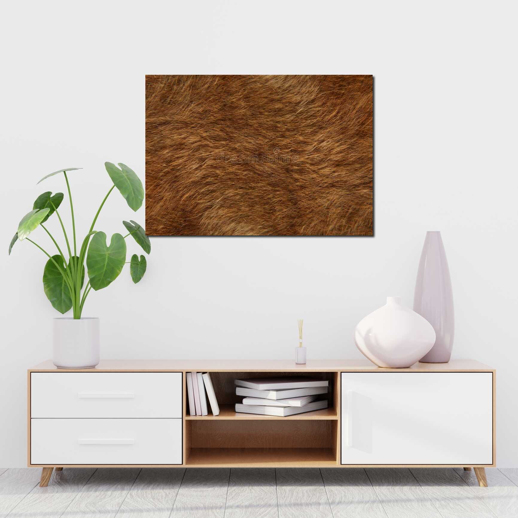 Canvas above sofa for size context