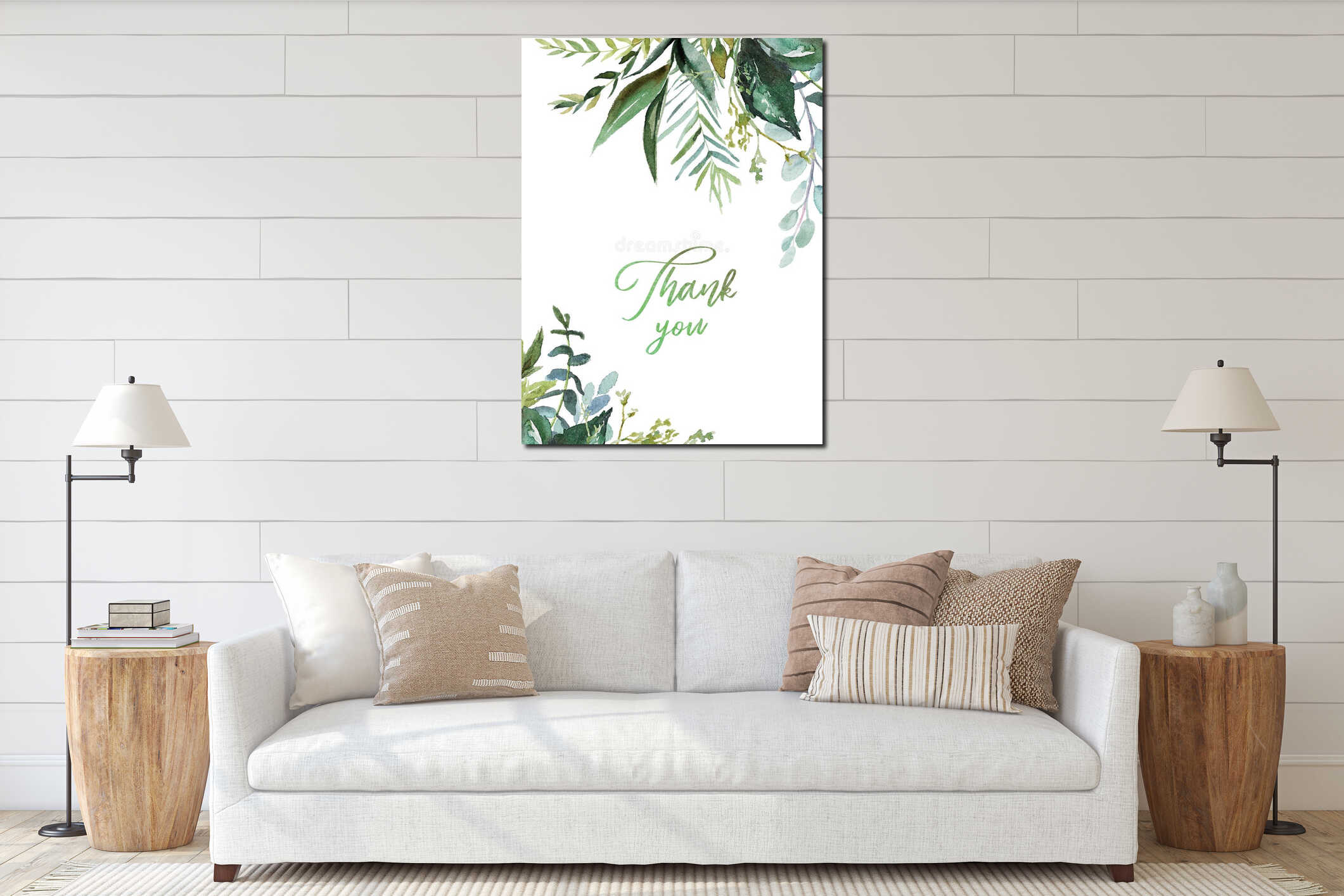 Watercolor floral illustration - green leaves frame / border, for wedding stationary, greetings, wallpapers, fashion, background interior mockup