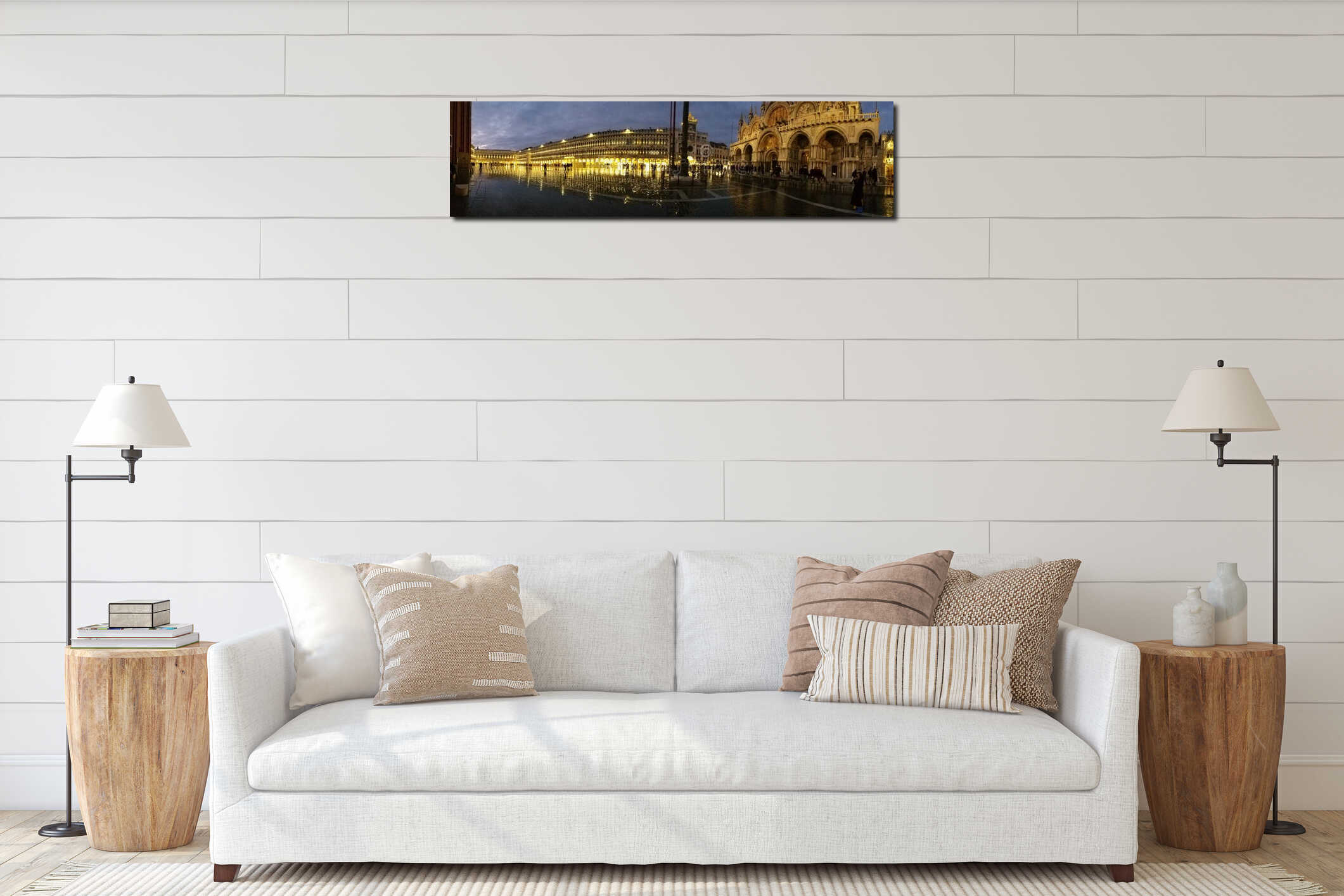 Piazza San Marco in Venice, Italy interior mockup