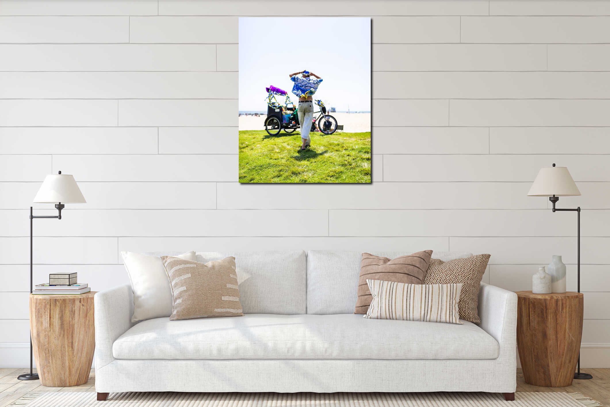 Canvas above sideboard for size context