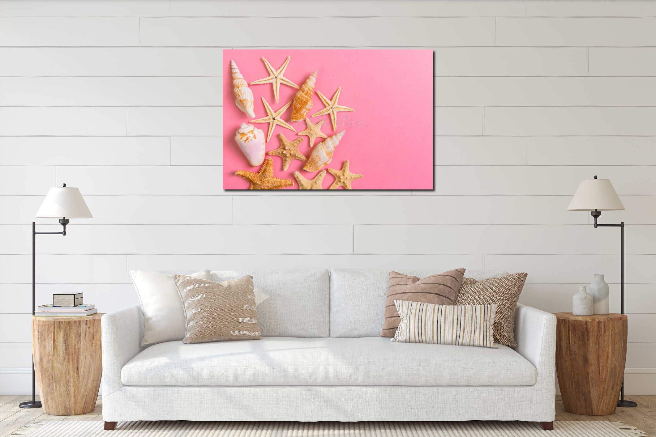 Canvas above sideboard for size context