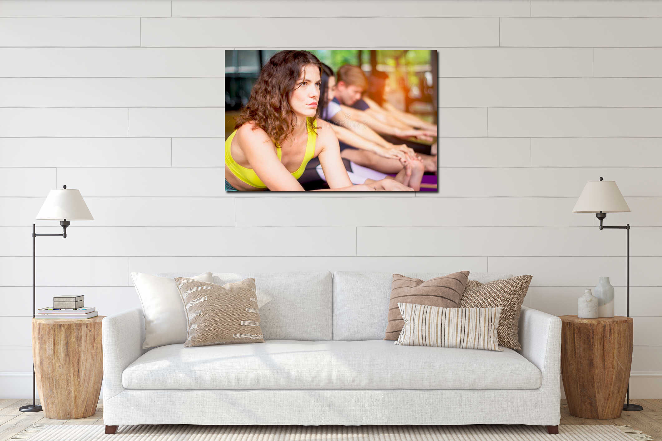 Canvas above sideboard for size context