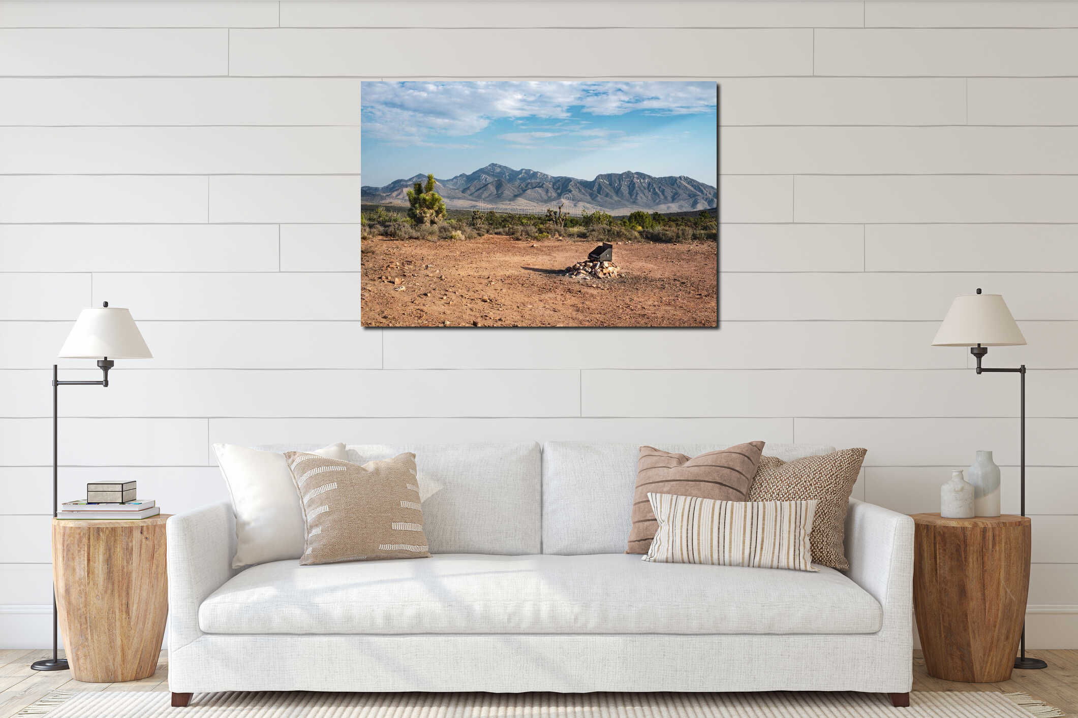 Lovell Canyon Campsite interior mockup