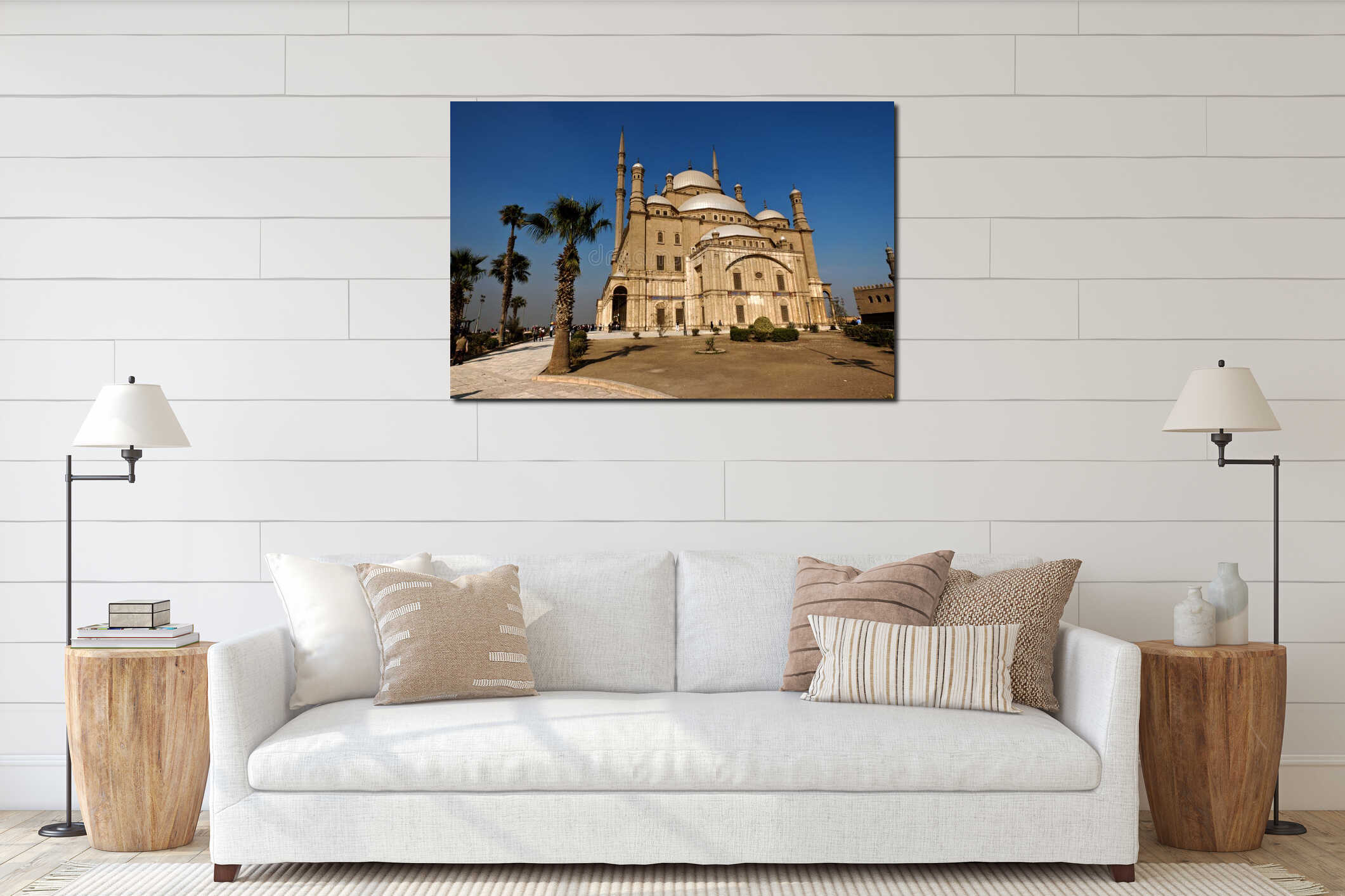 Muhammad Ali mosque interior mockup