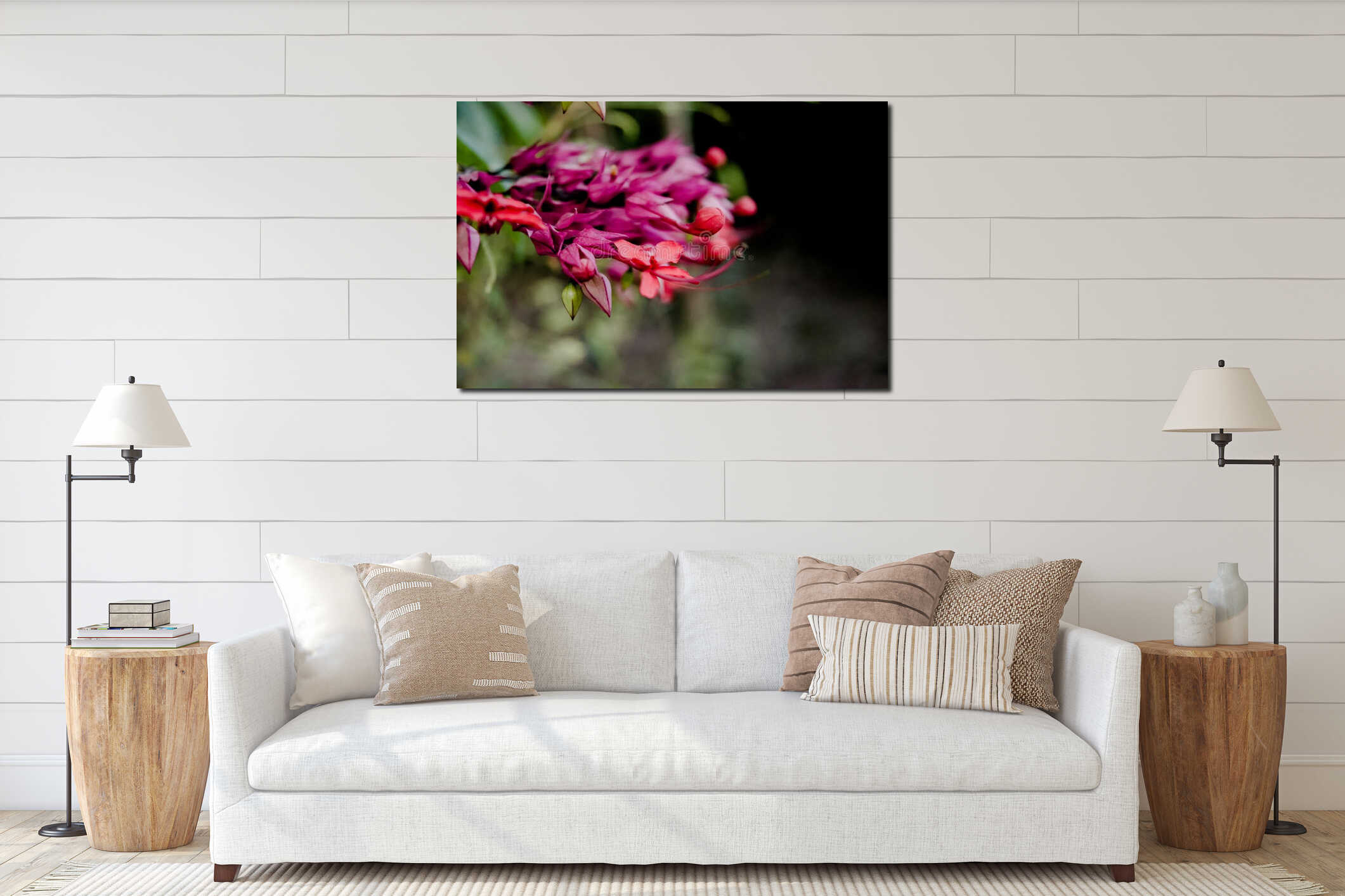 Canvas above sideboard for size context