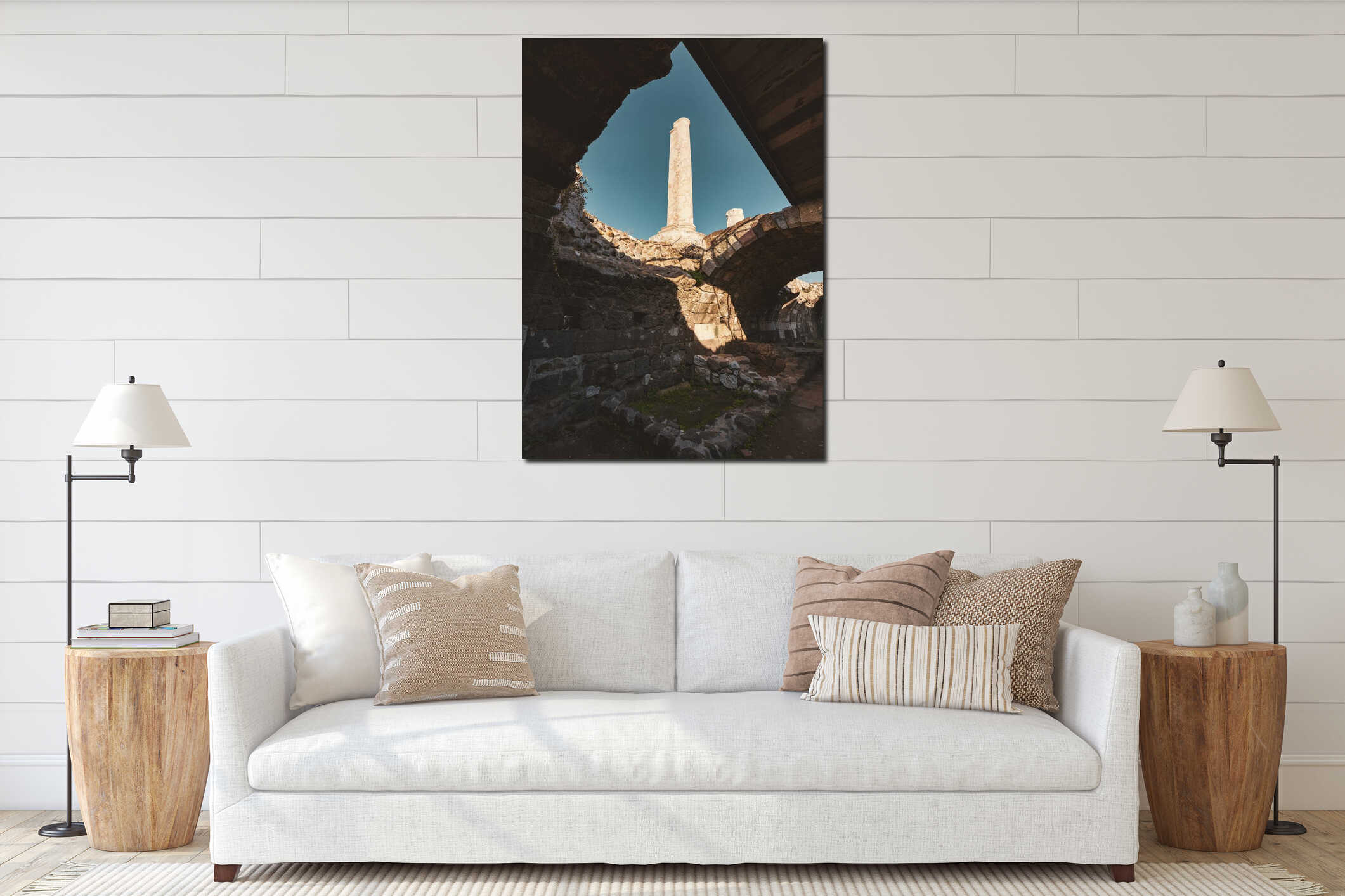 Turkey izmir agora ancient city interior mockup