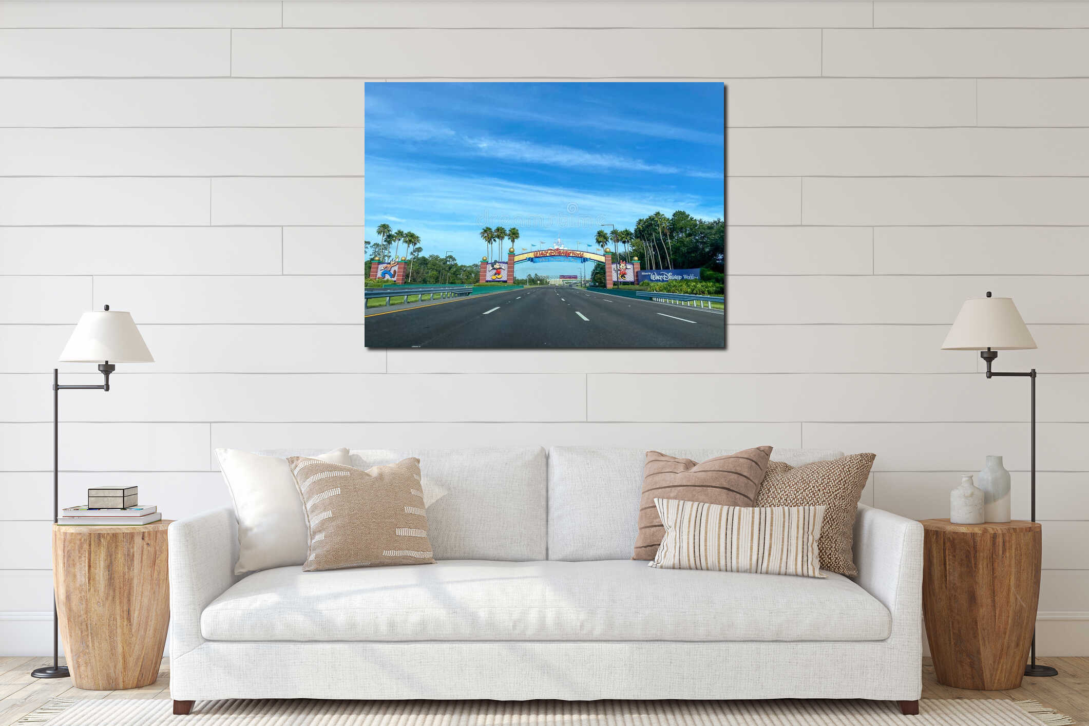 The entrance to Walt Disney World in Orlando, FL interior mockup