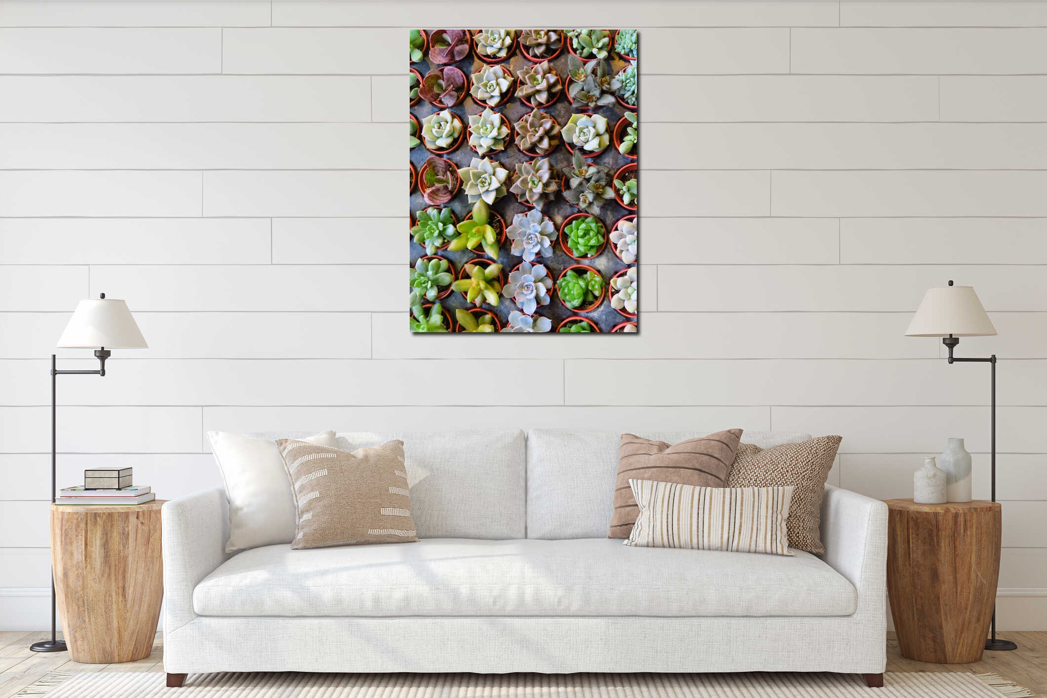 Canvas above sideboard for size context