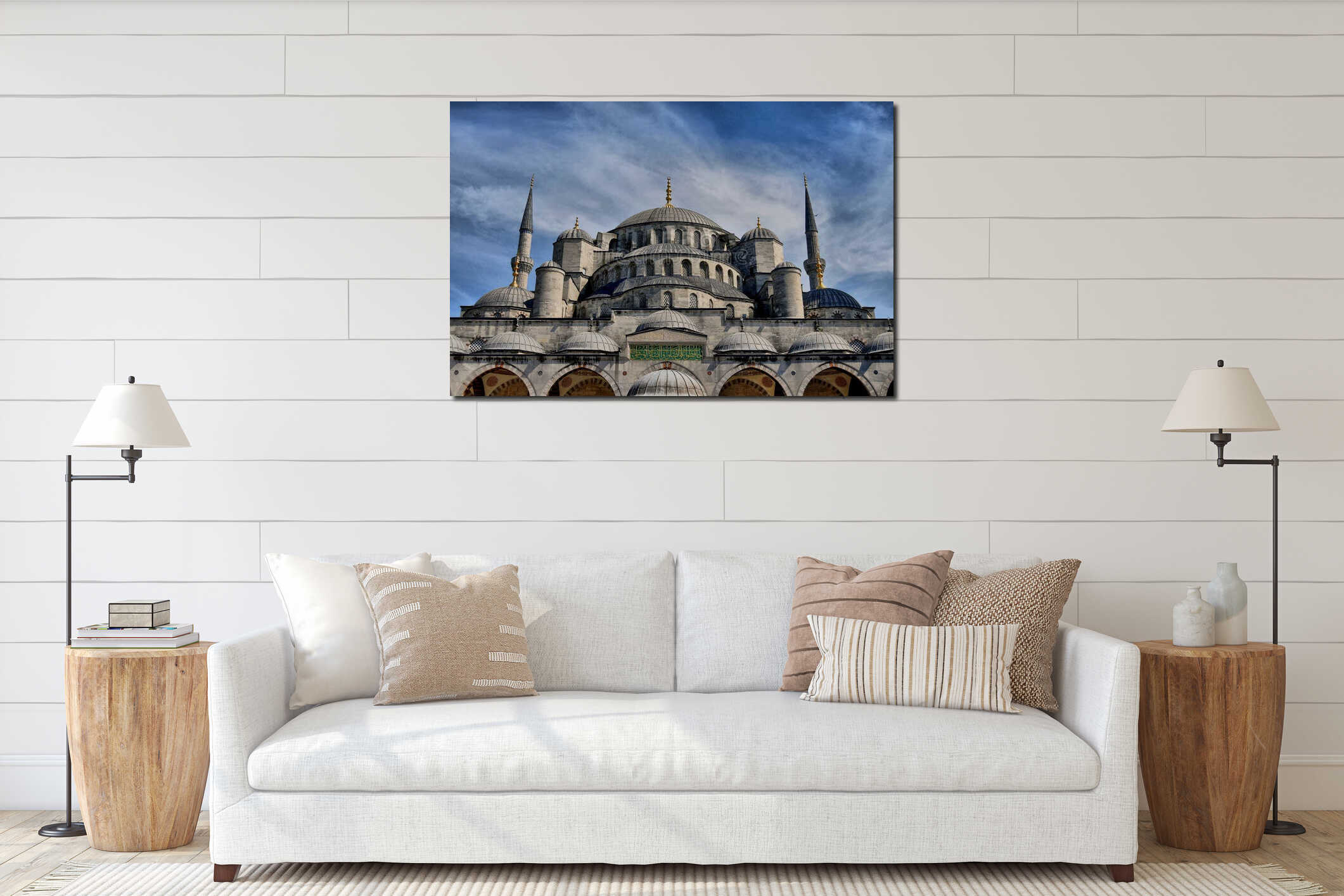Istanbul beyazit Mosque interior mockup