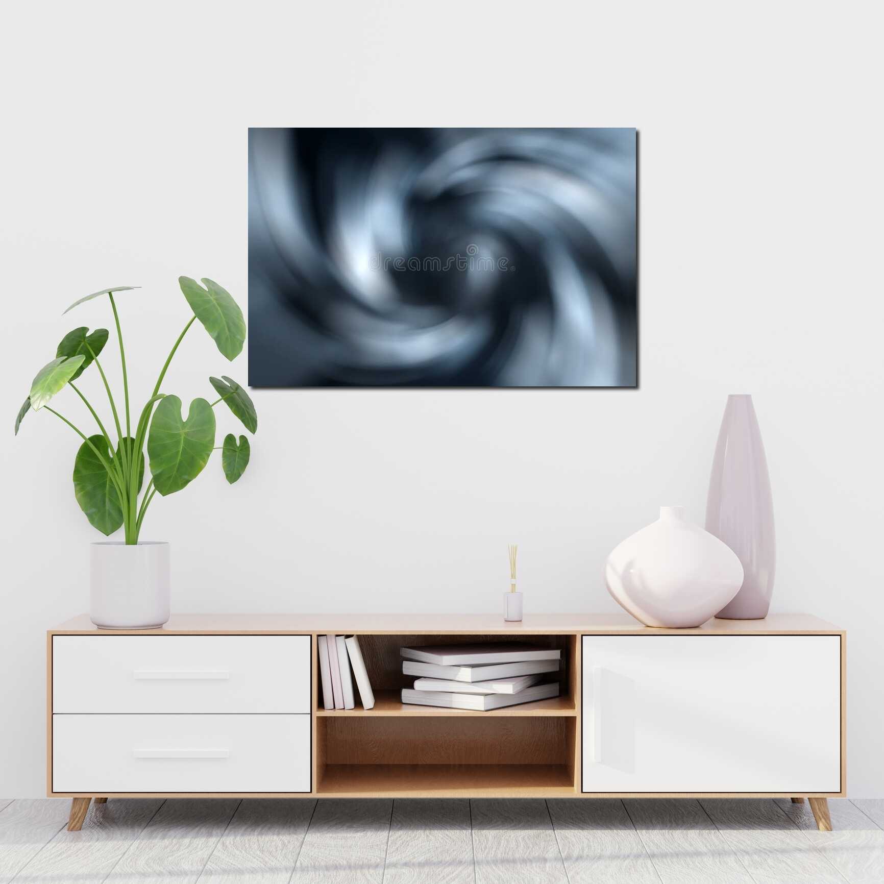 Canvas above sofa for size context