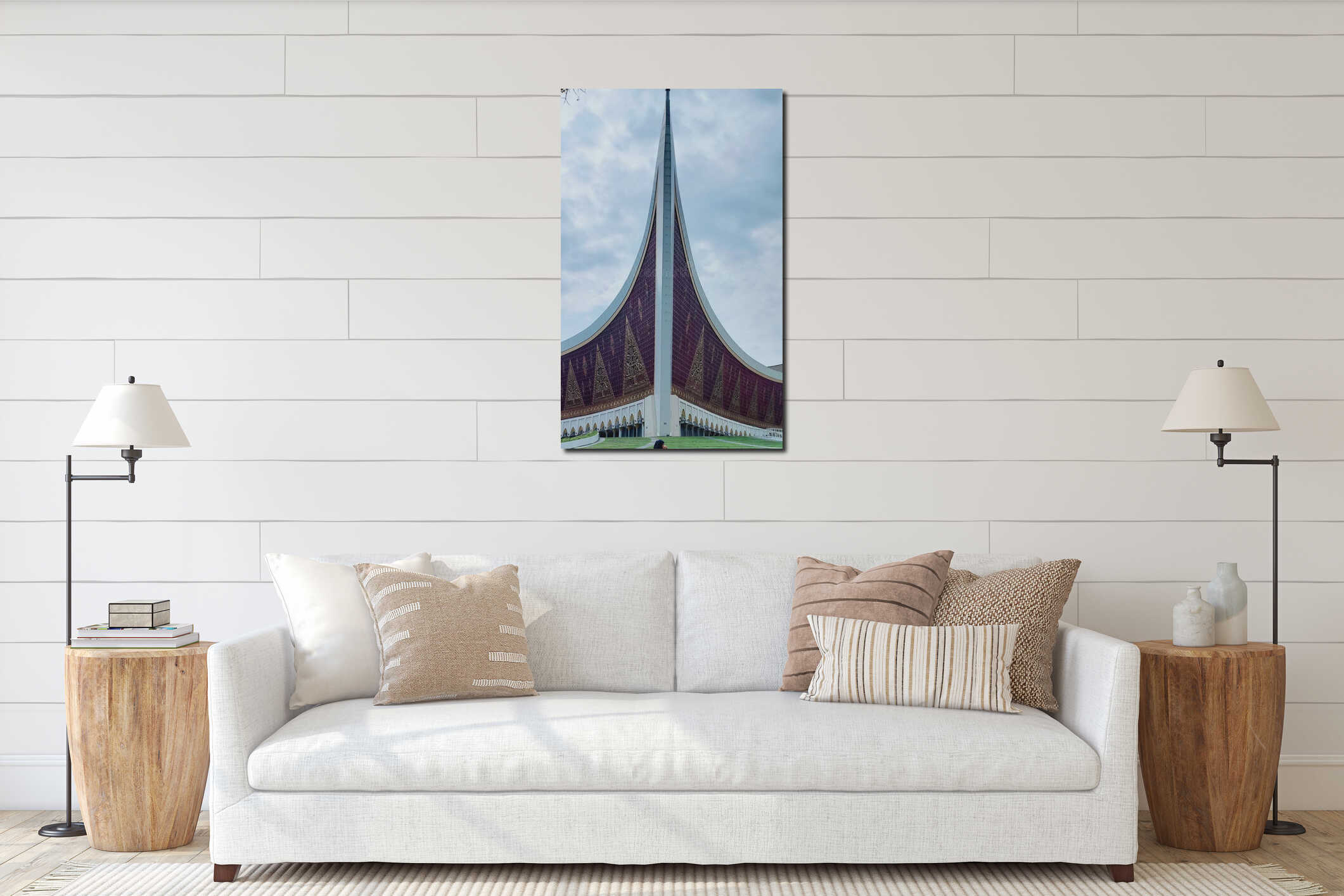 modern Mosque architecture amazing interior mockup