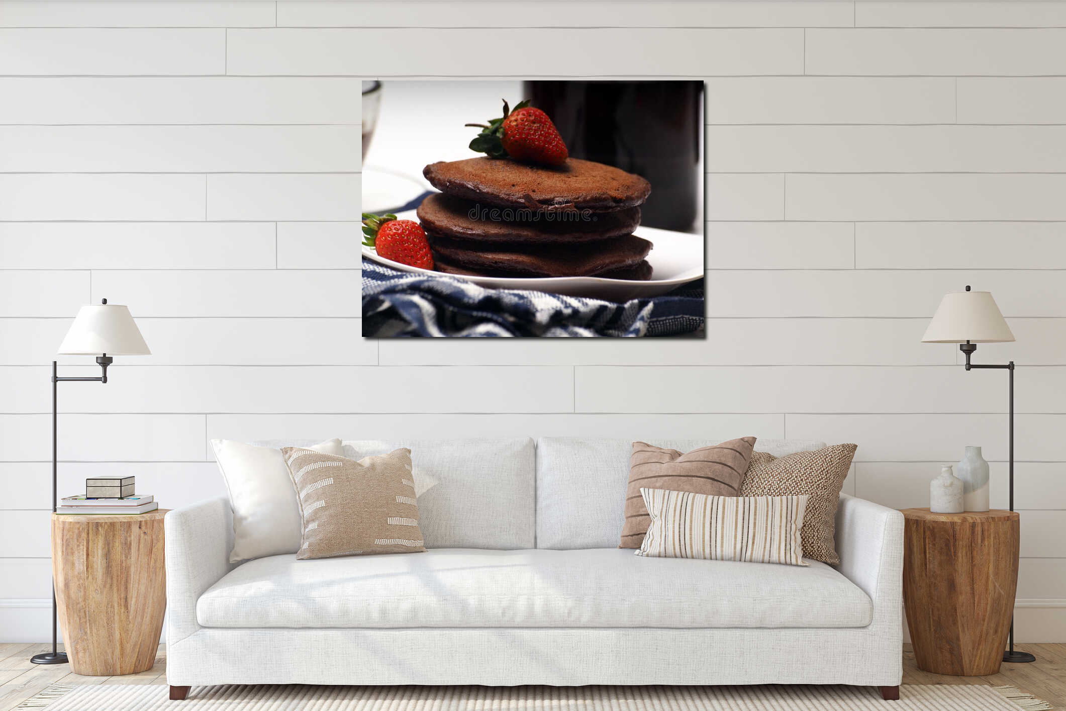 Canvas above sideboard for size context