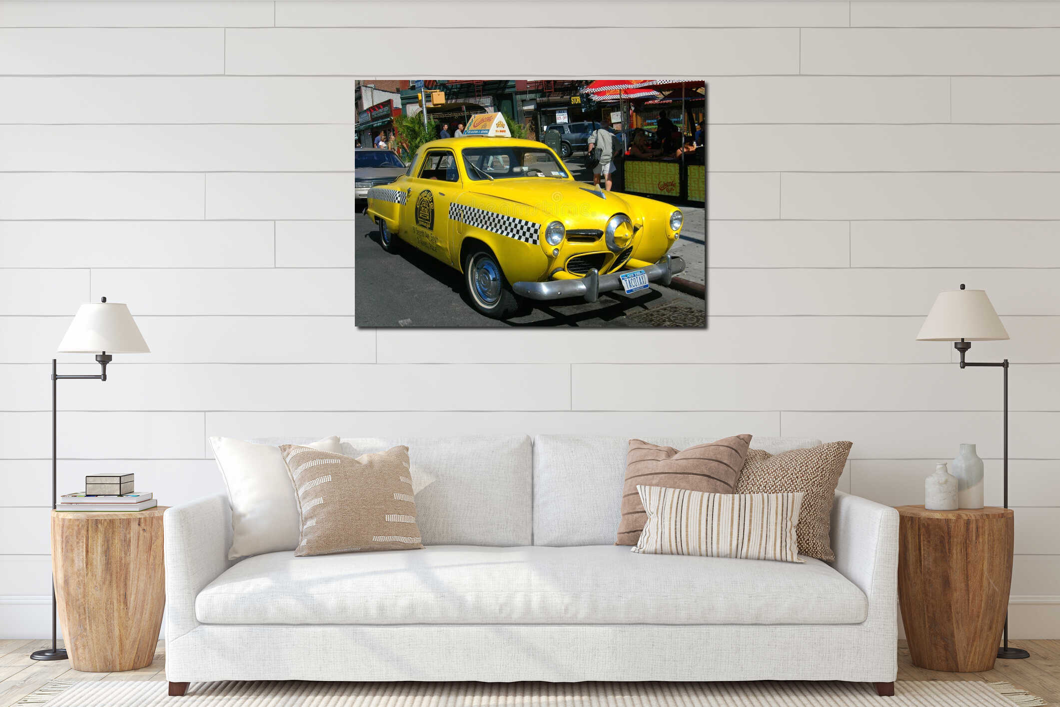 Vintage Studebaker Automobile interior mockup