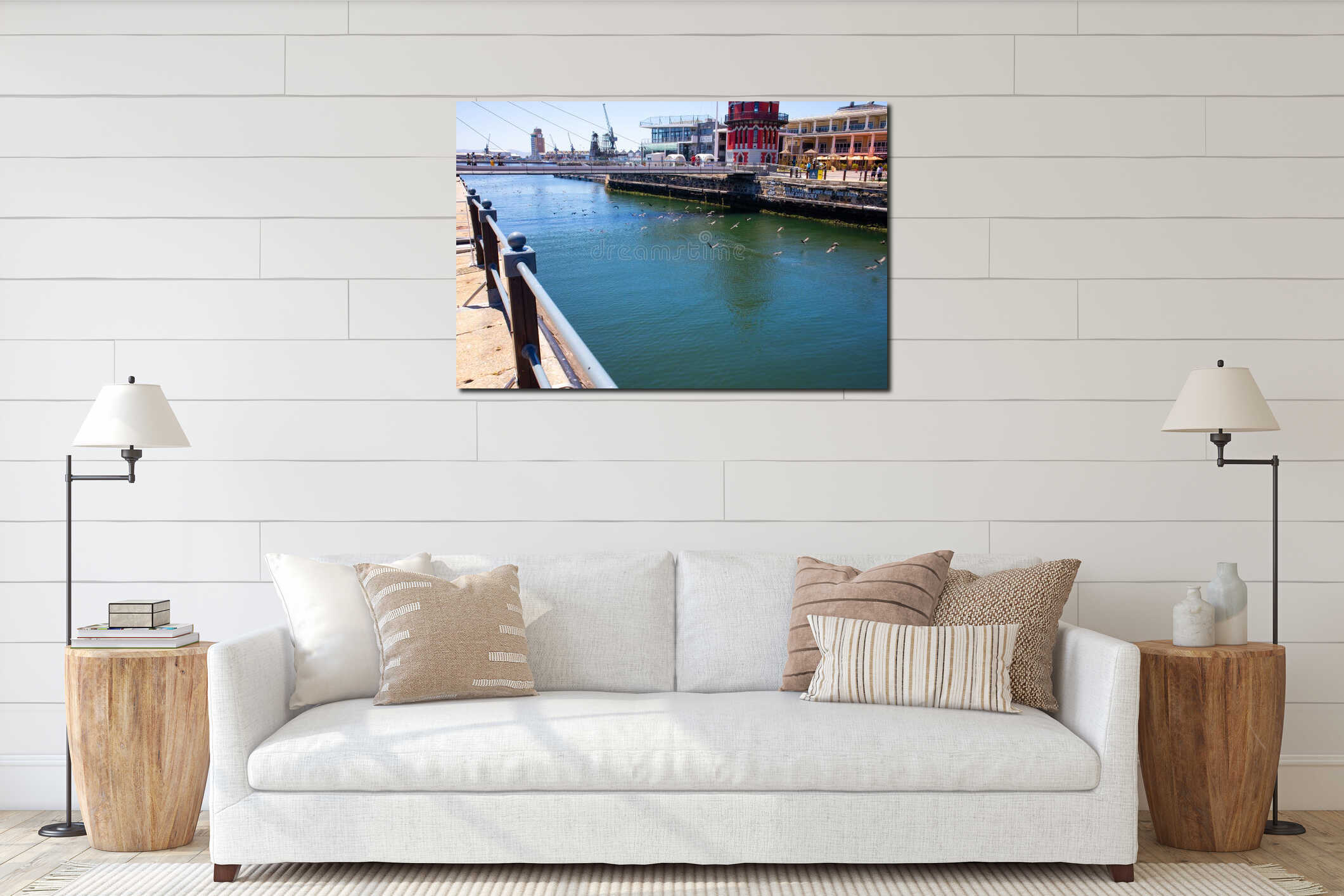 Canvas above sideboard for size context